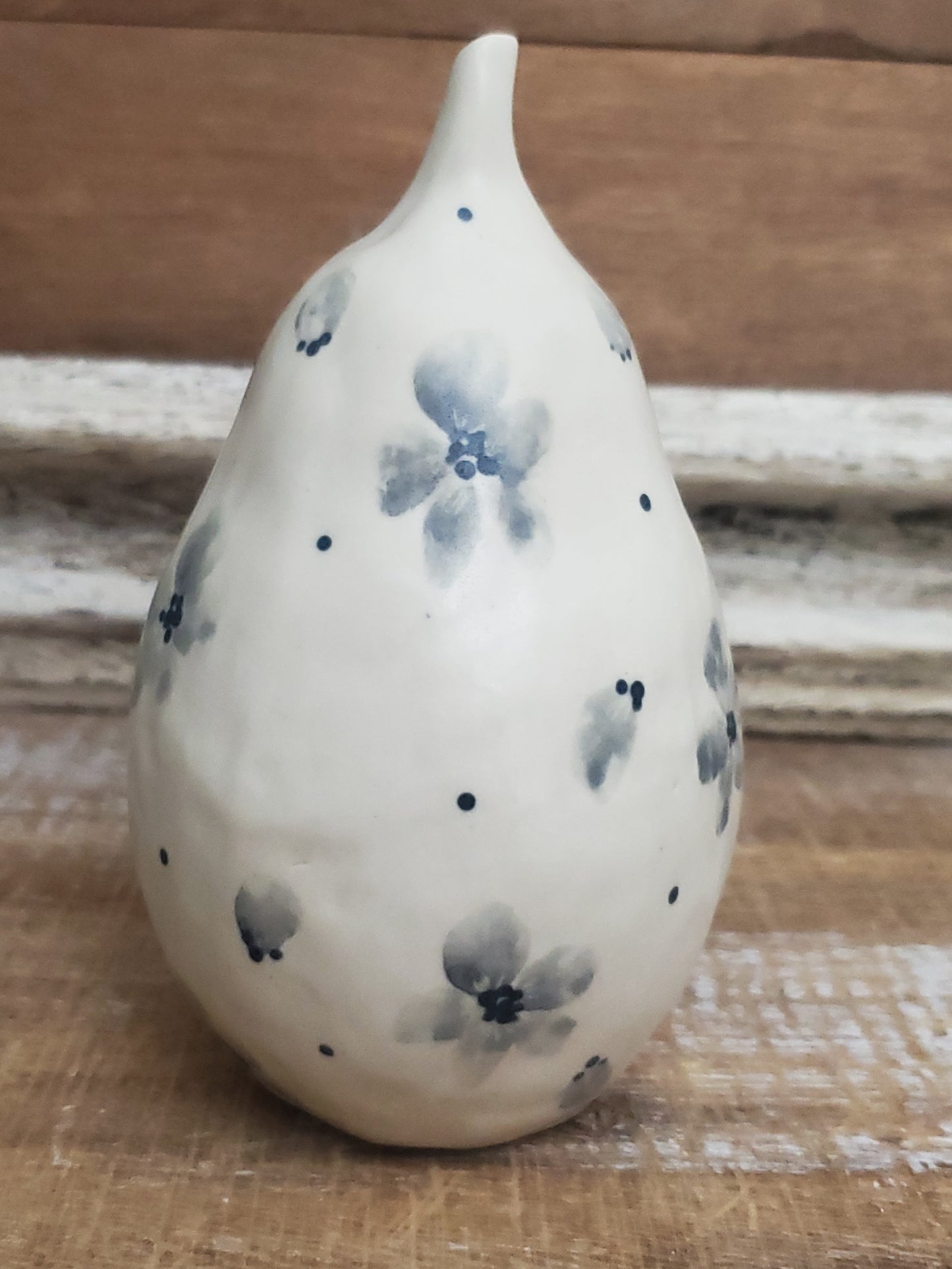 Floral Ceramic Pear