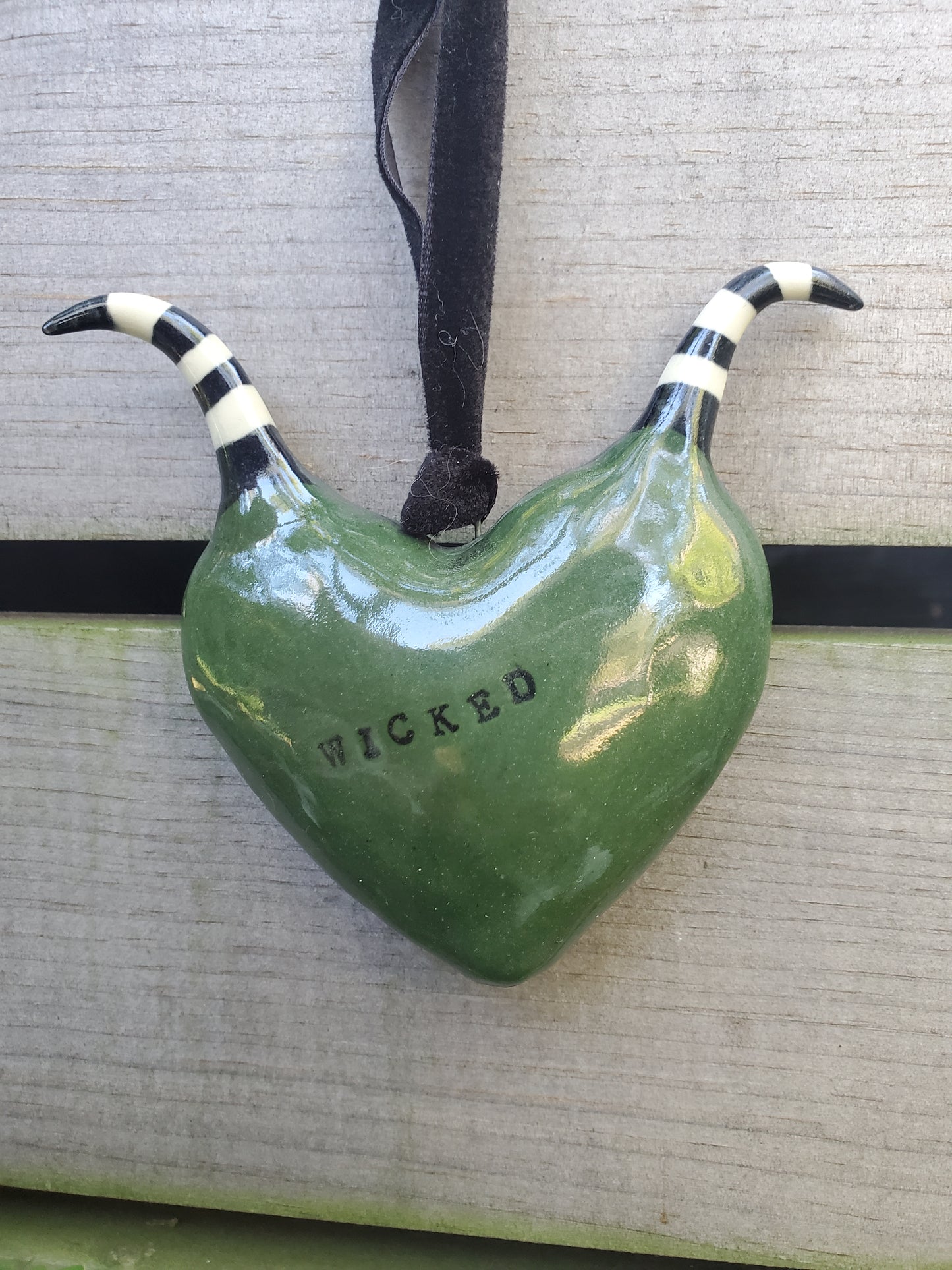 Wicked heart ornament