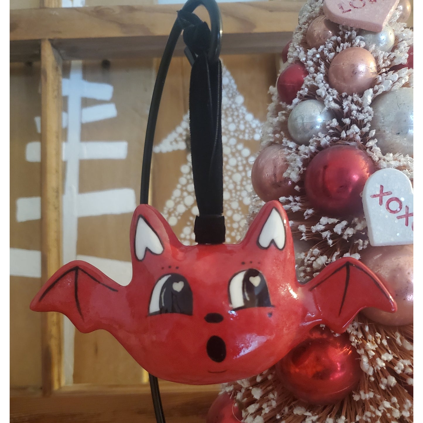 Johanna Parker Inspired Valentine Bat Ornament