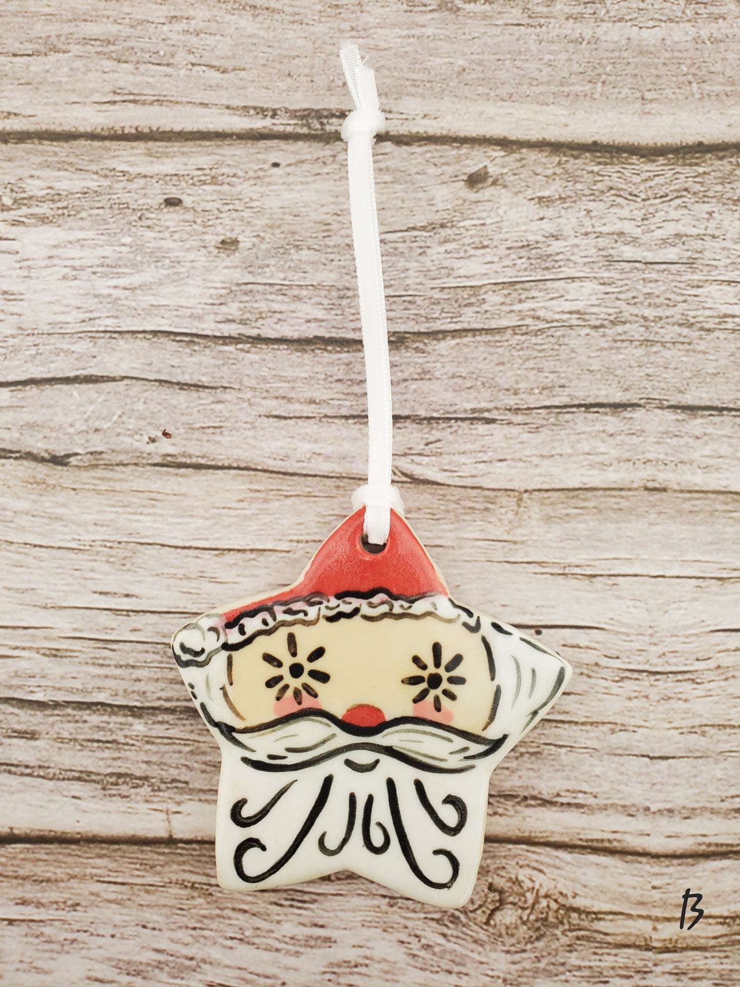 Holt Howard Inspired Starry Eyed Santa Ornament