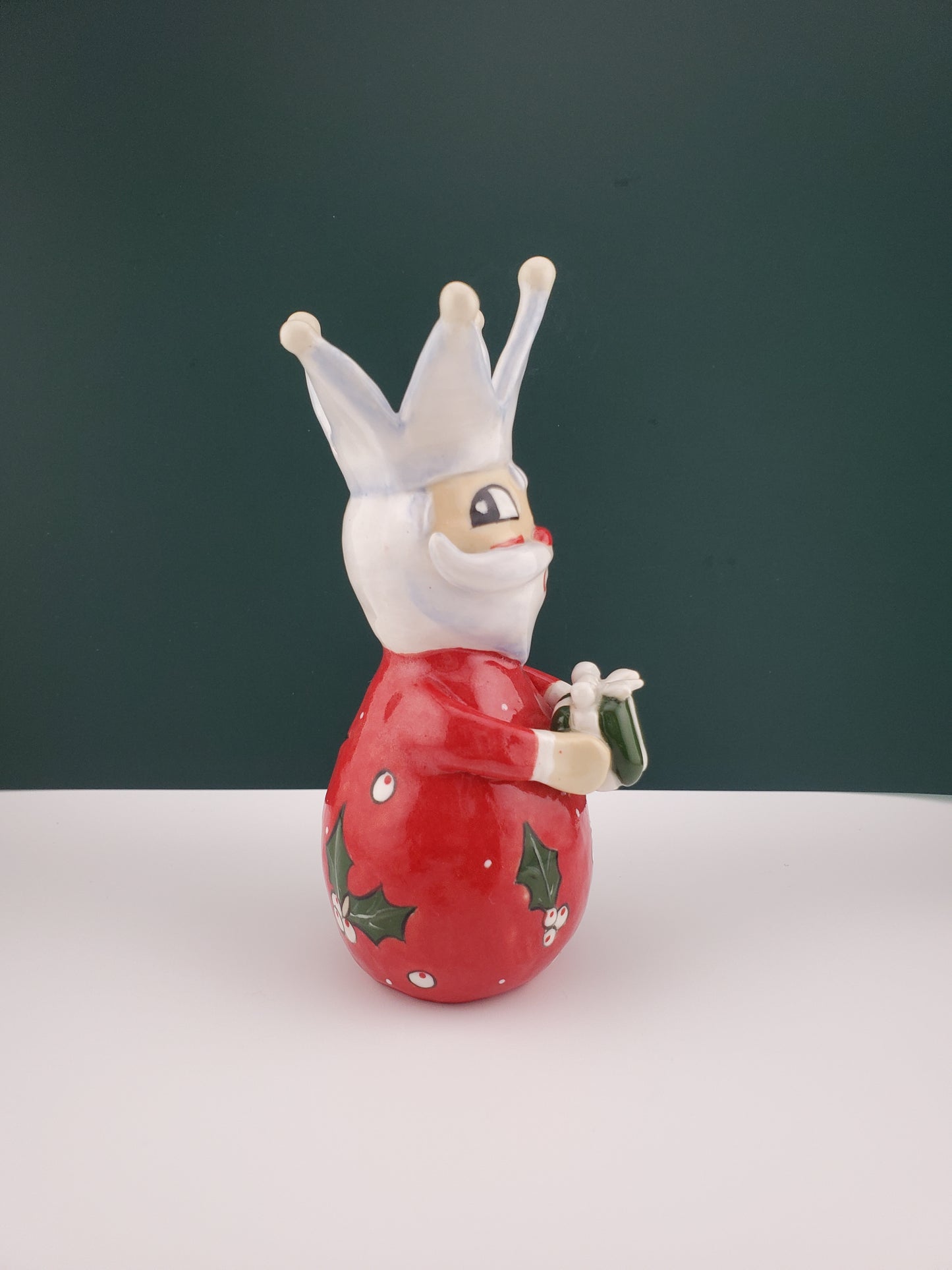 Holt Howard inspired crowned Santa