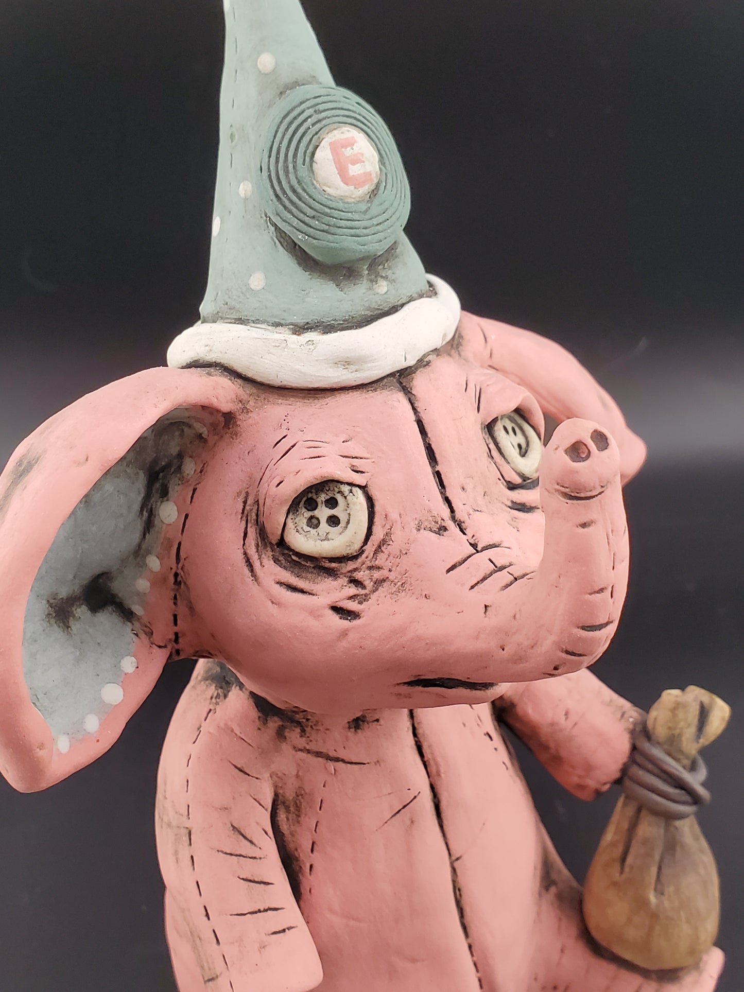 Button Eyed voodoo Elephant