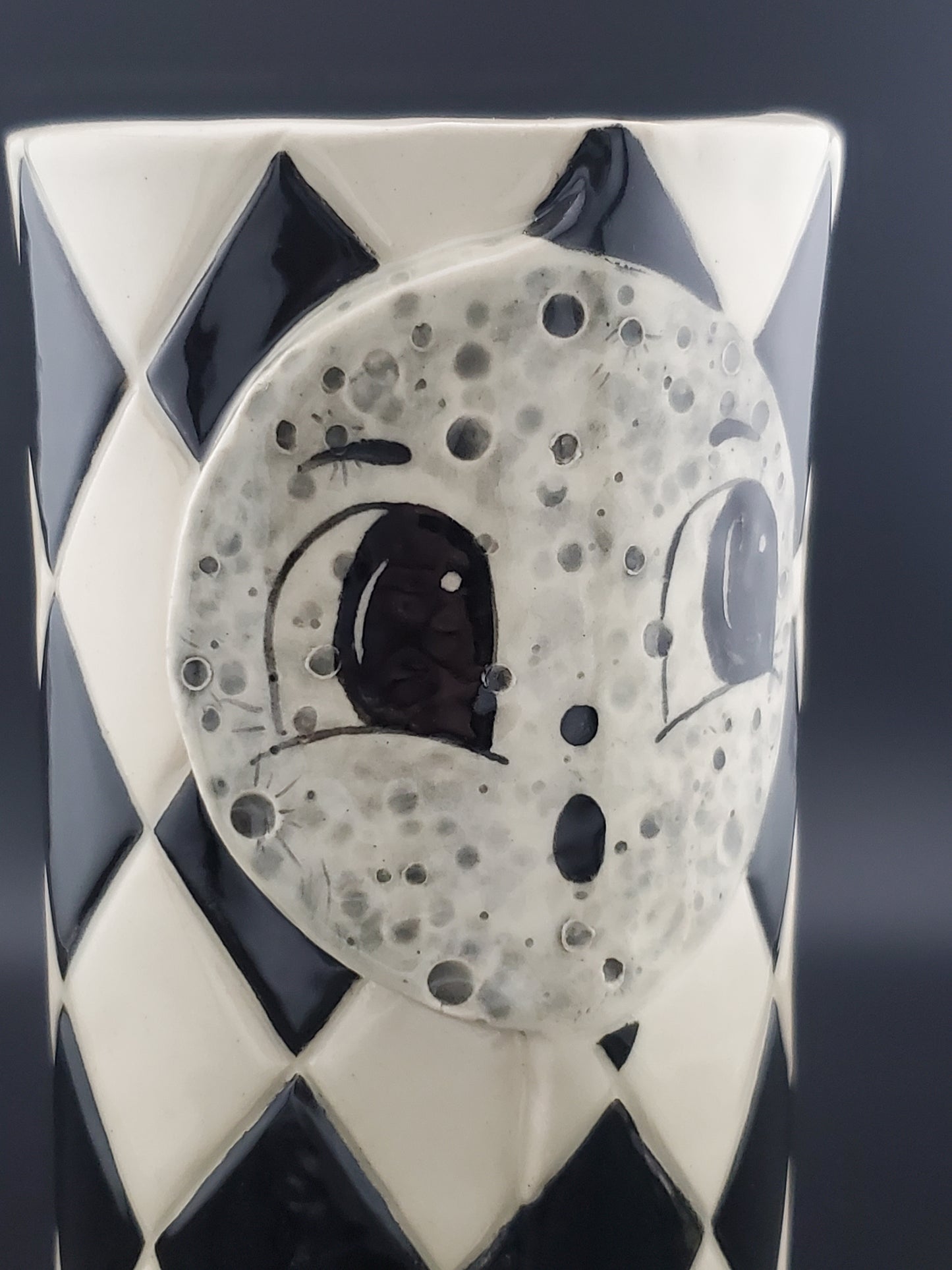 Johanna Parker Inspired Harlequin Luna Vase