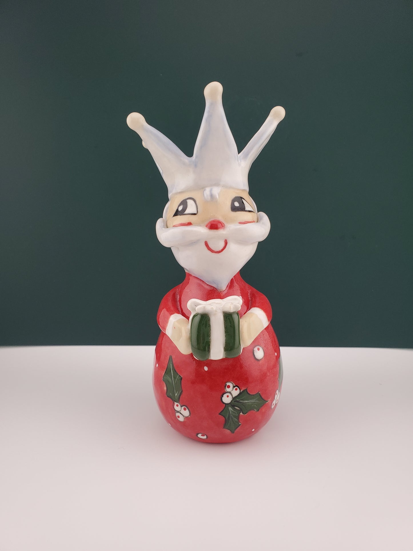 Holt Howard inspired crowned Santa