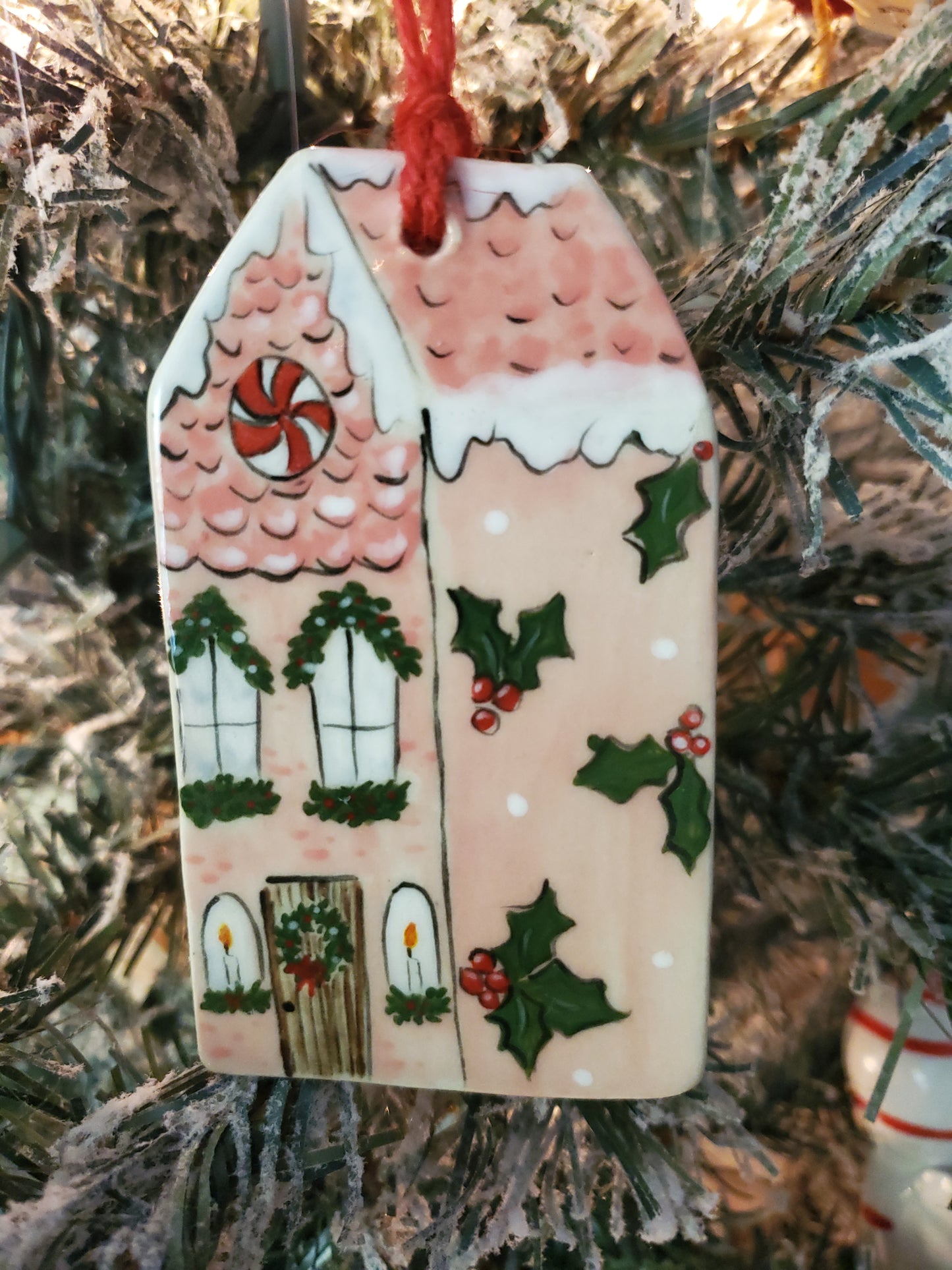 Pink Cottage Ornament