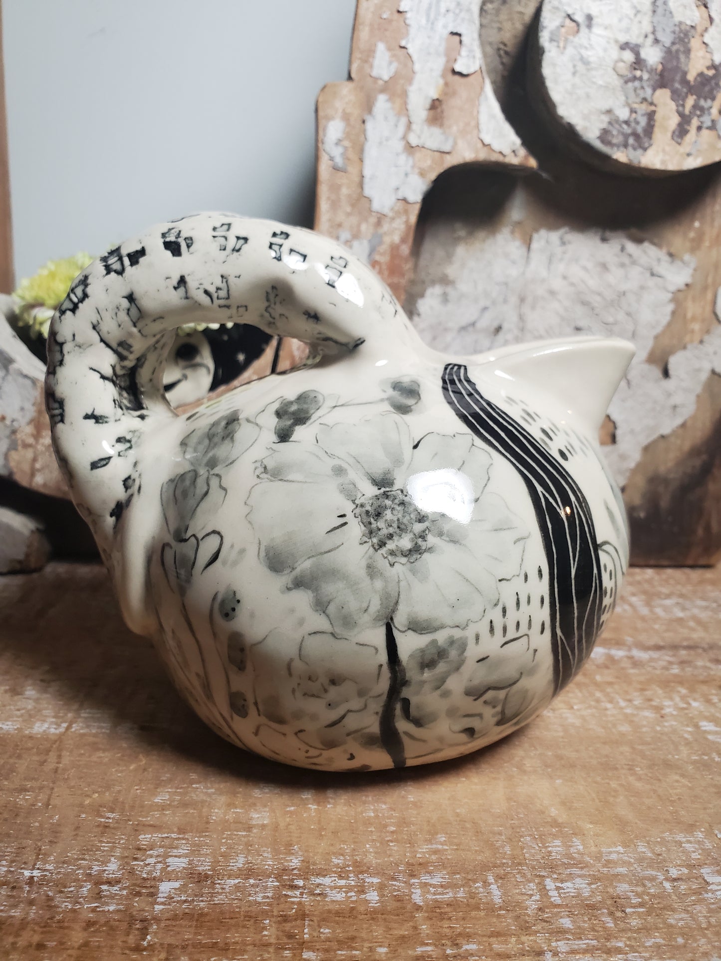 Small floral teapot