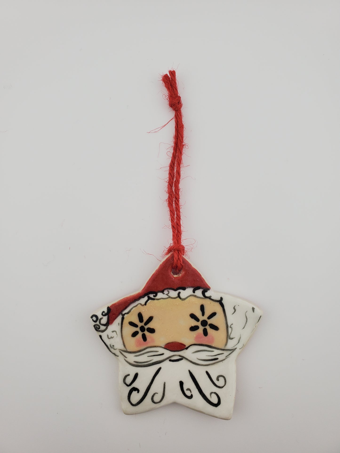 Holt Howard Inspired Starry Eyed Santa Ornament