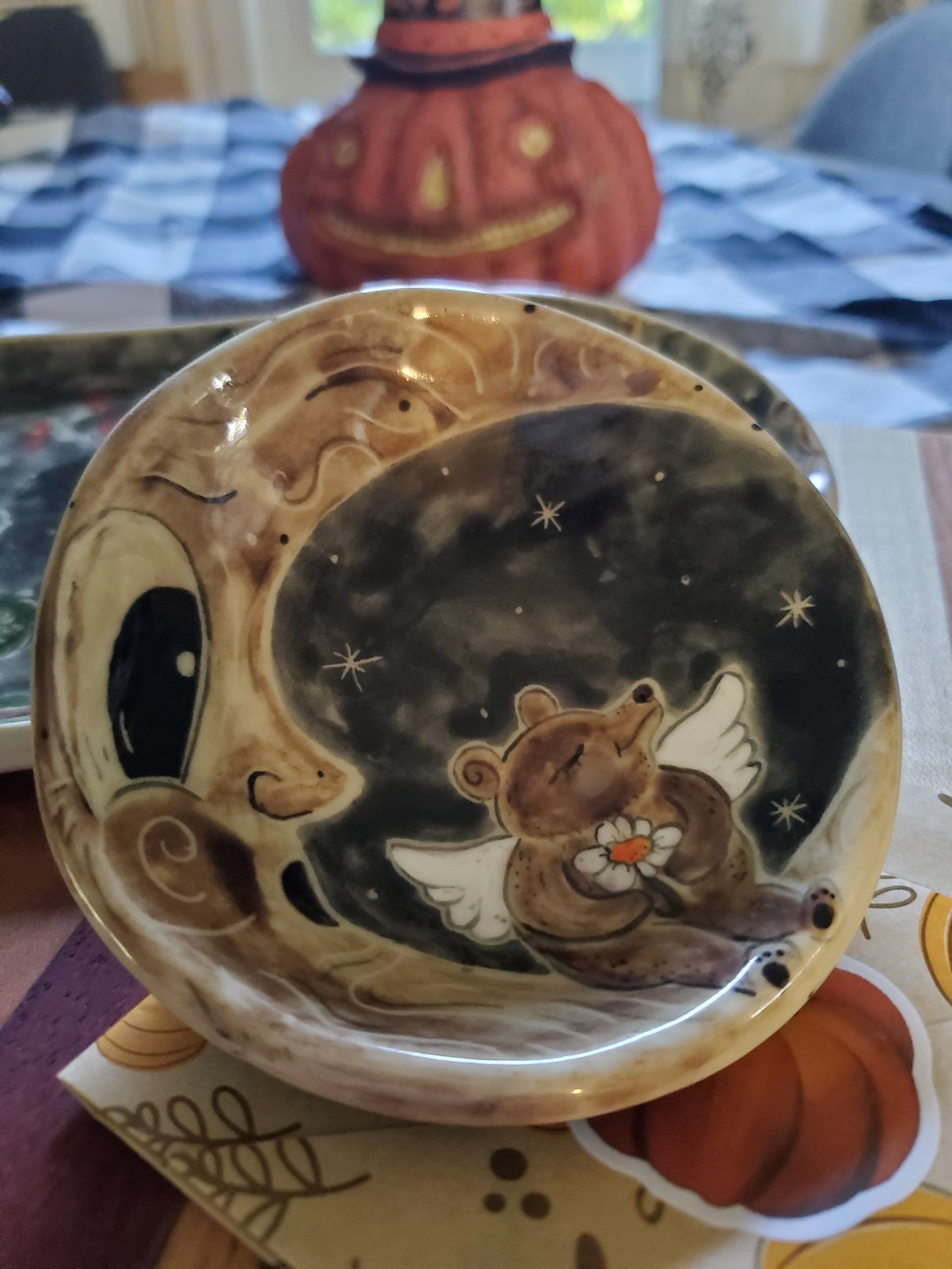 Johanna Parker Inspired moon and bear trinket
