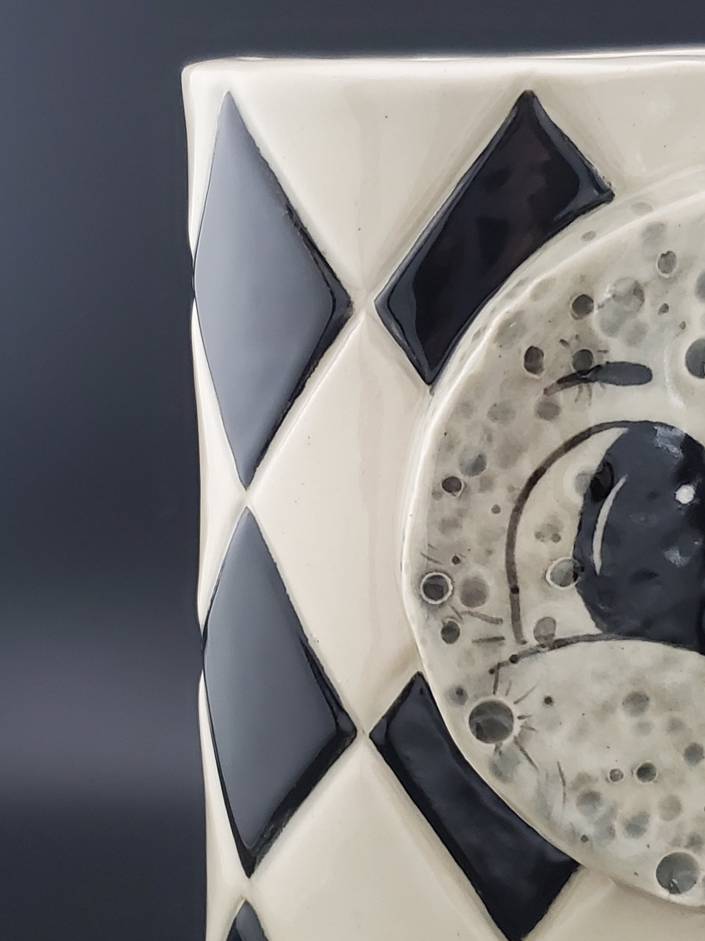 Johanna Parker Inspired Harlequin Luna Vase