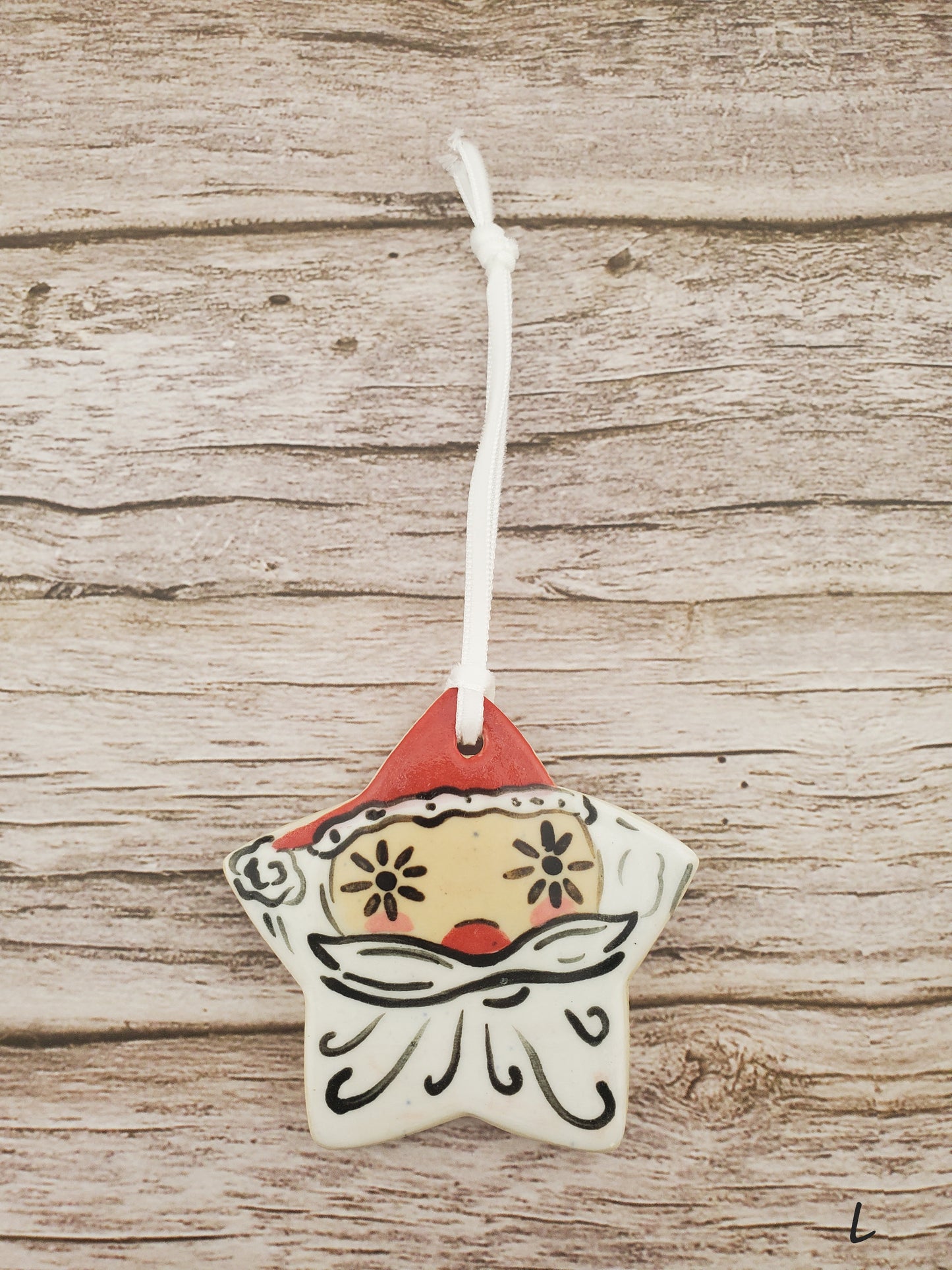Holt Howard Inspired Starry Eyed Santa Ornament
