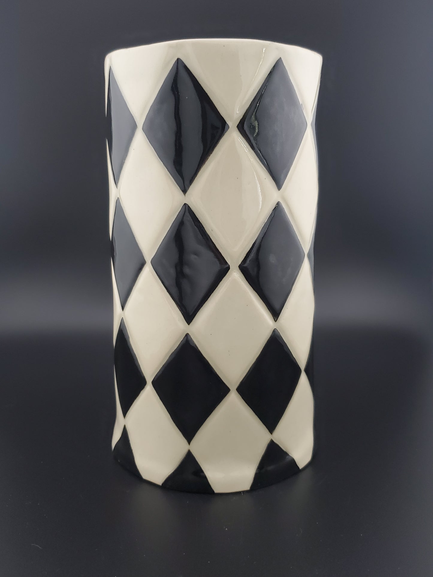 Johanna Parker Inspired Harlequin Luna Vase