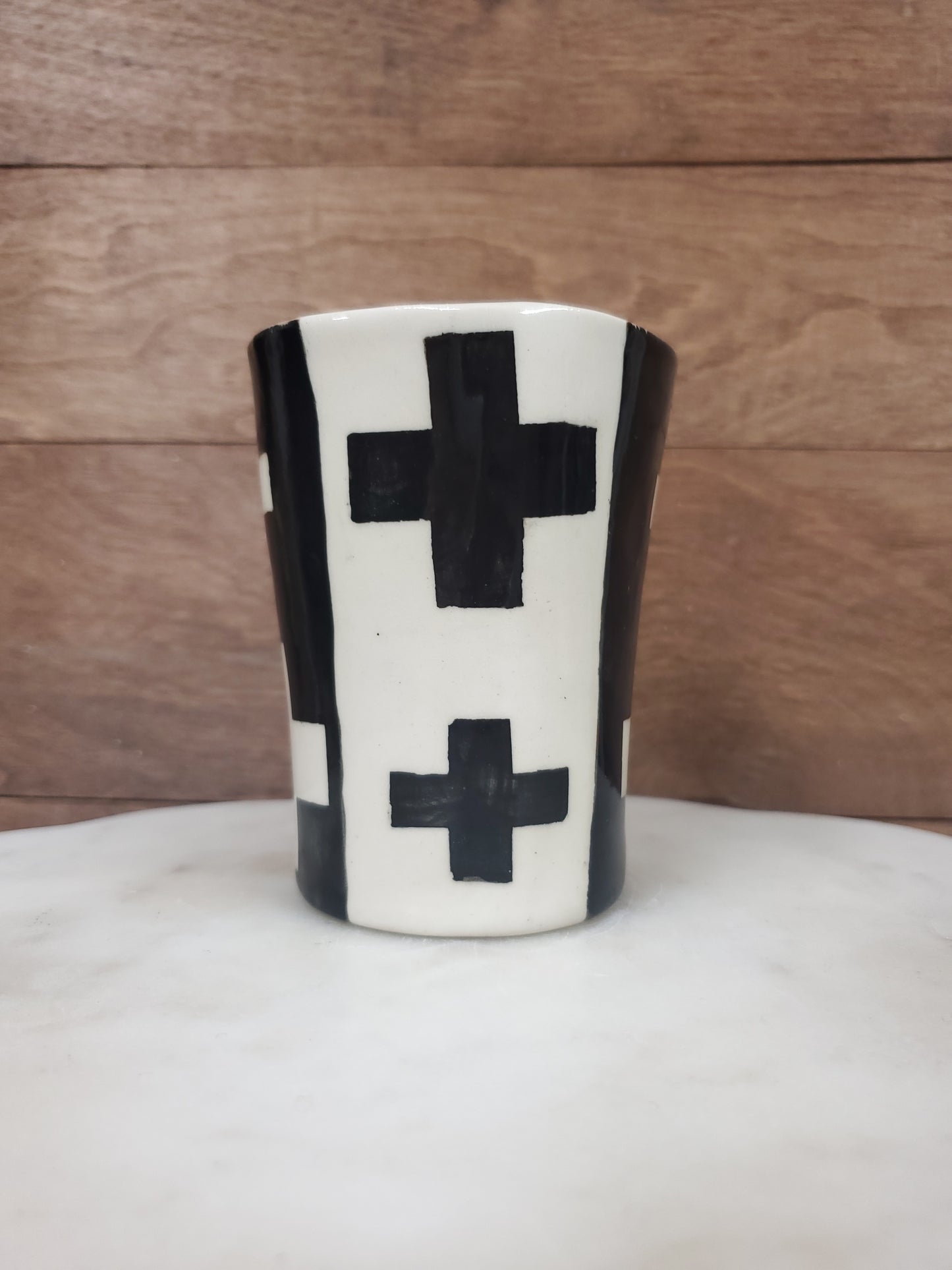 Swiss Cross vase or Cup