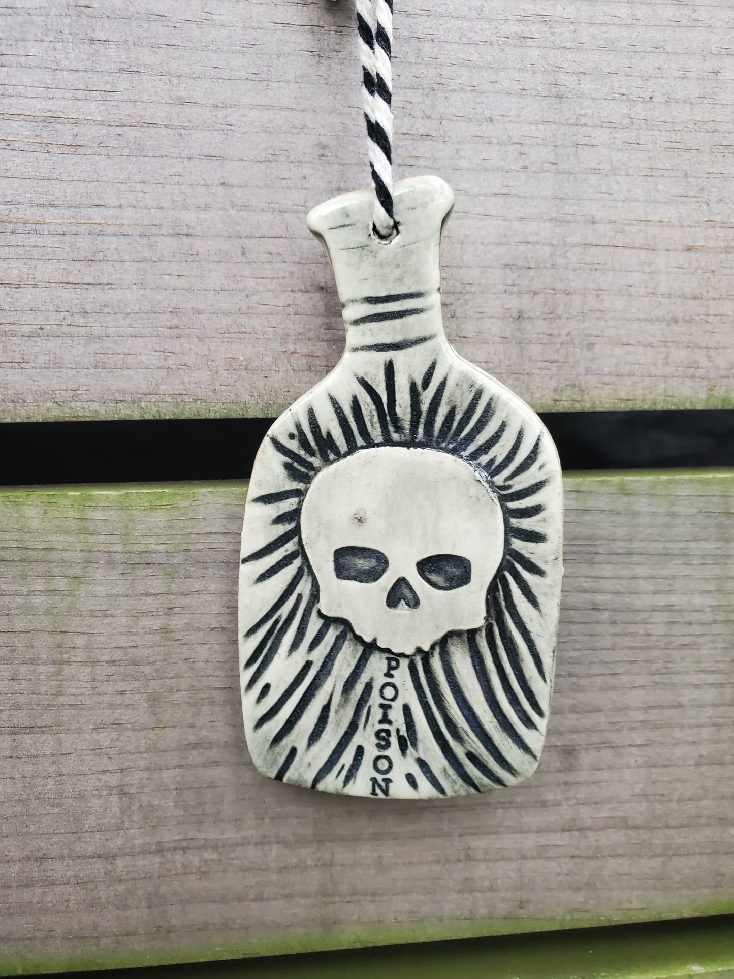 Skull Potion Bottle Ornament