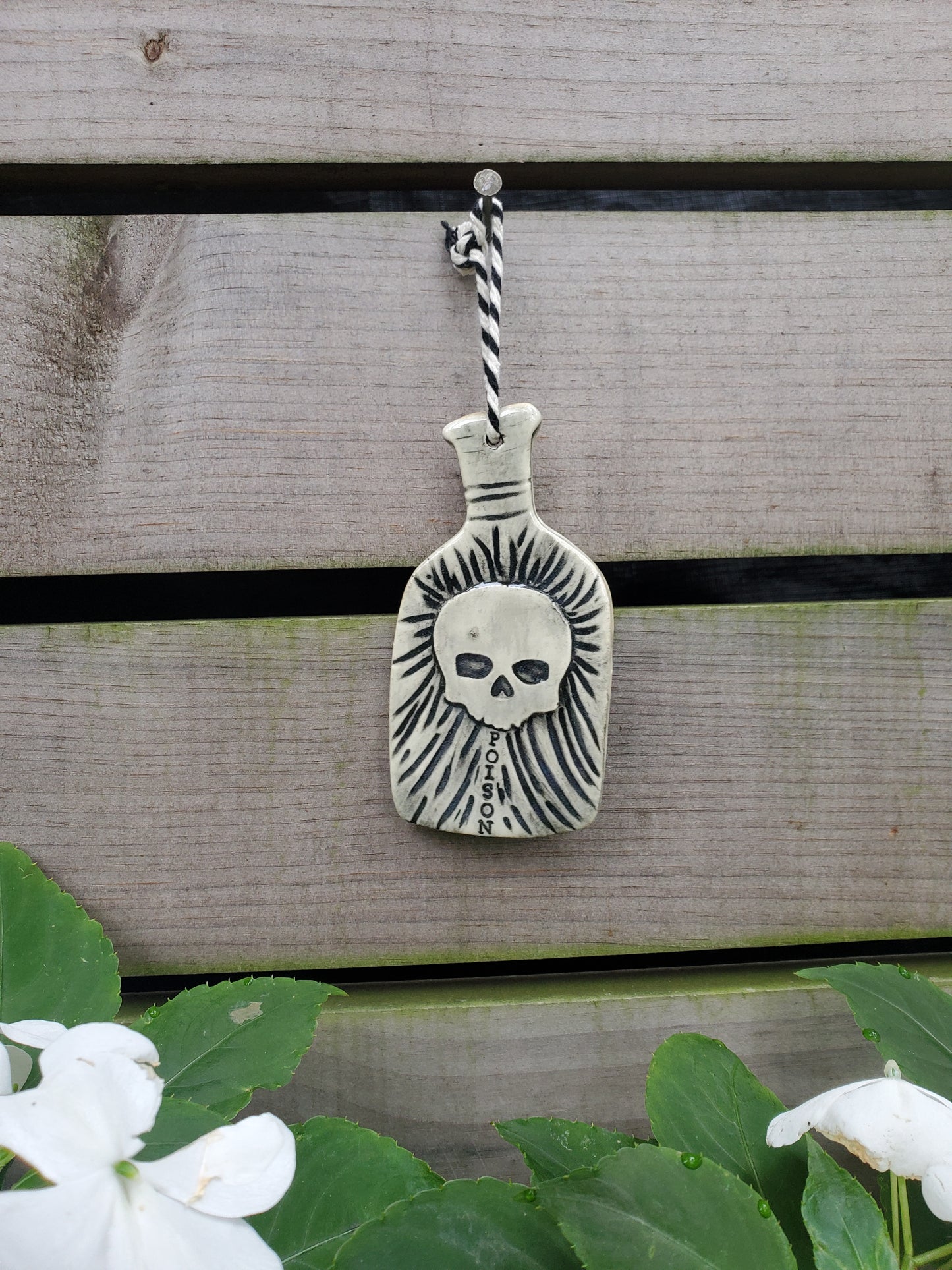 Skull Potion Bottle Ornament