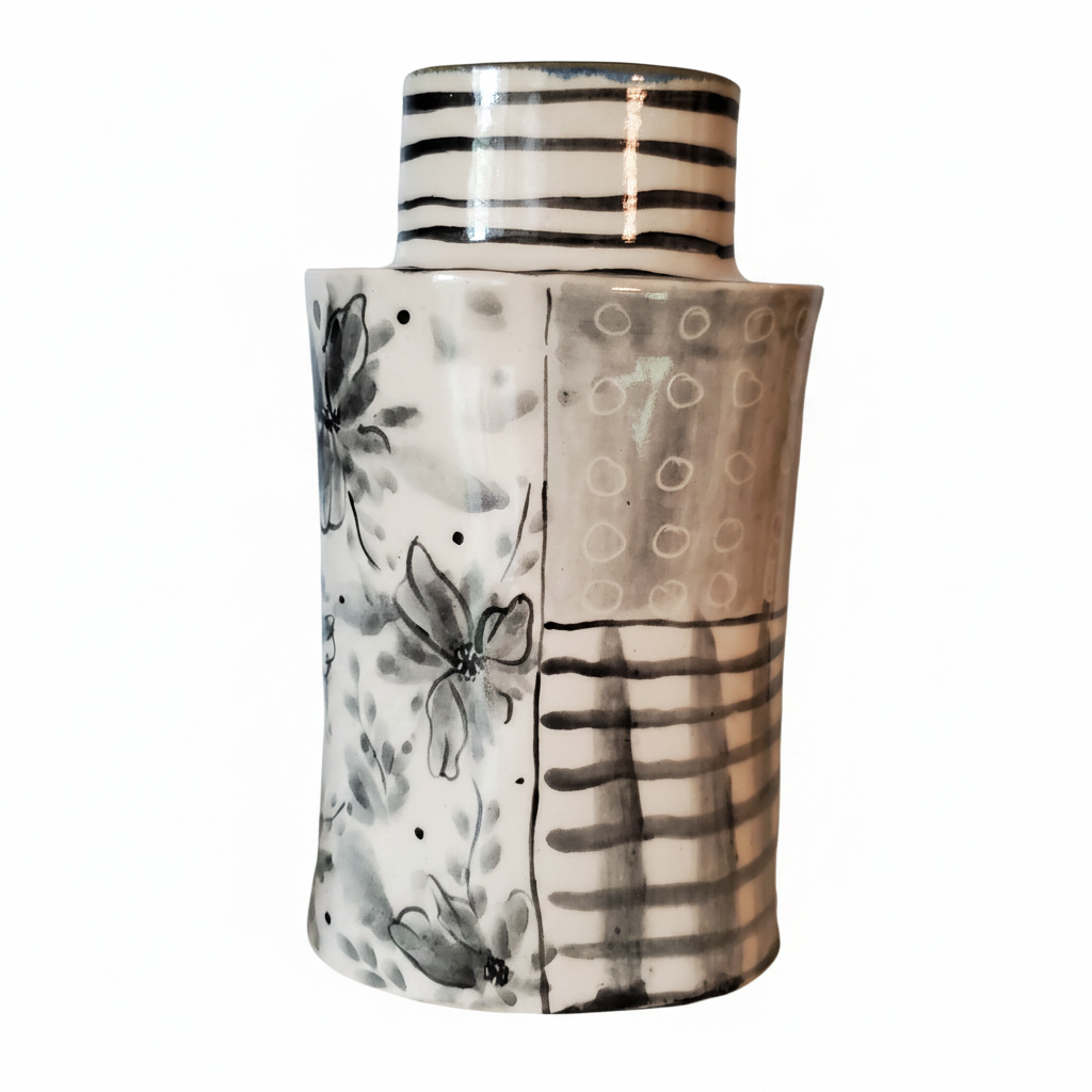 Black and white vase