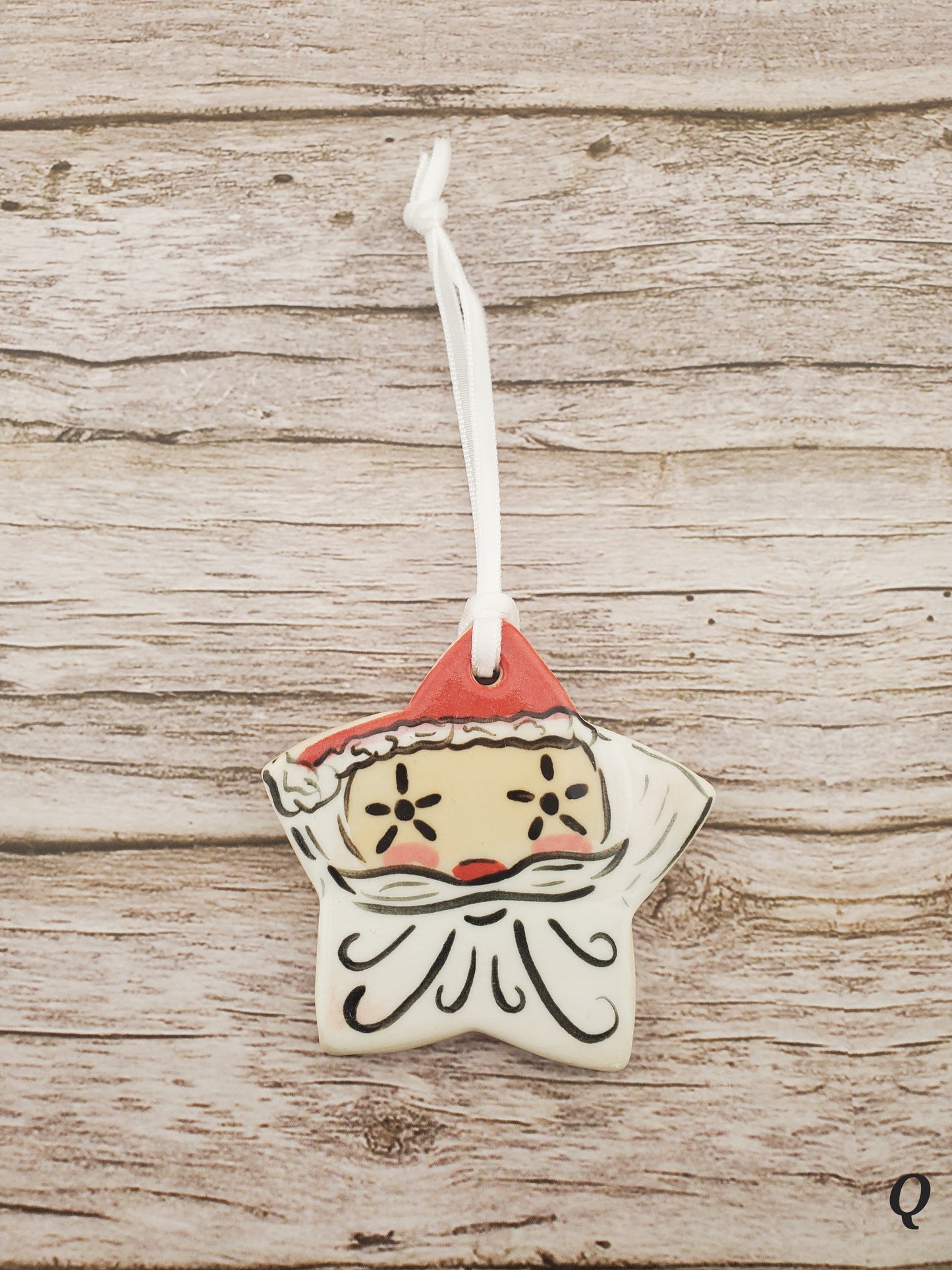 Holt Howard Inspired Starry Eyed Santa Ornament