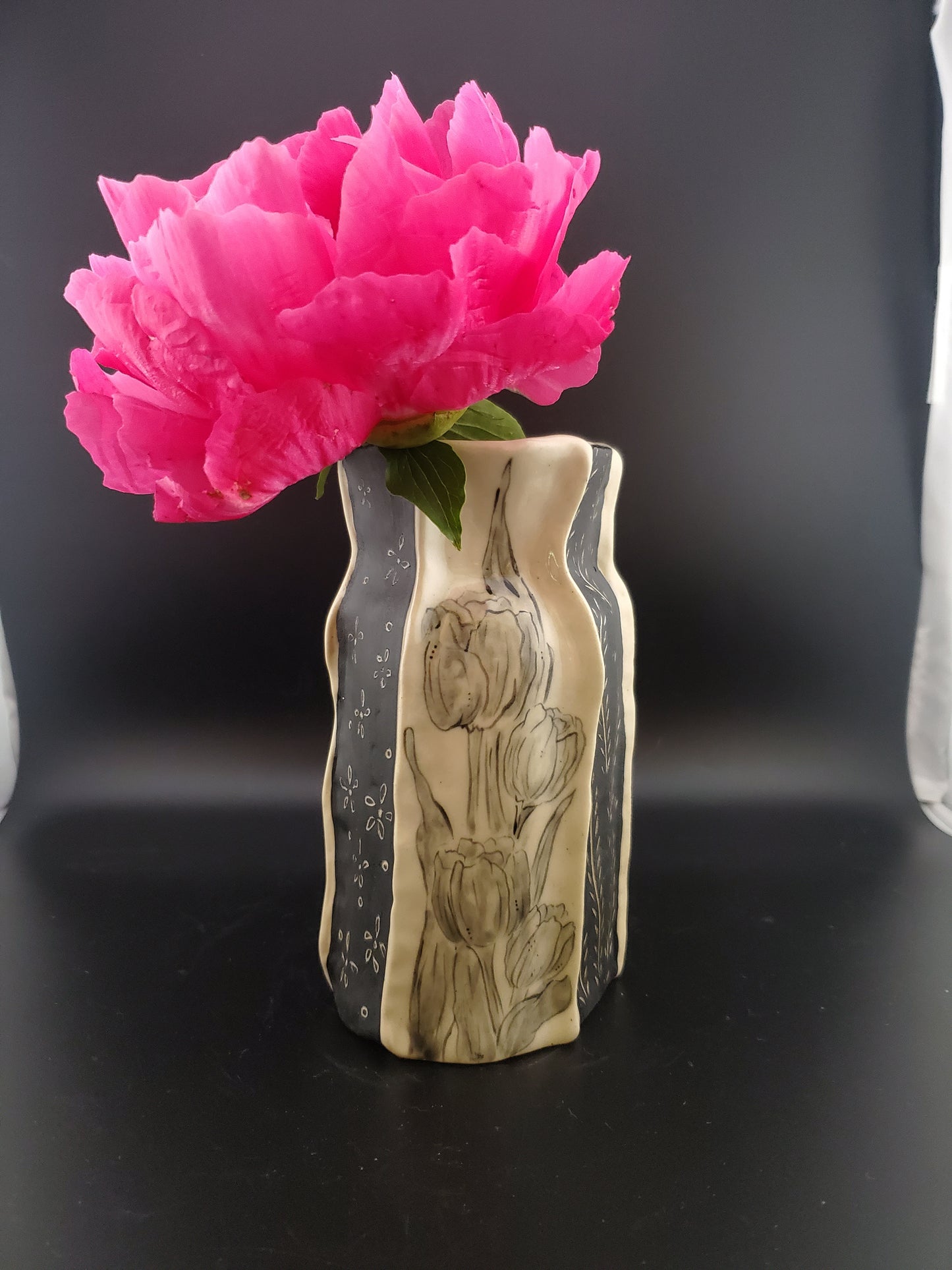 Black and white Vase