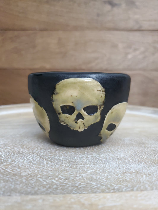 Ceramic Skull trinket bowl