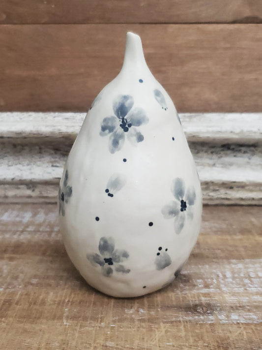 Floral Ceramic Pear