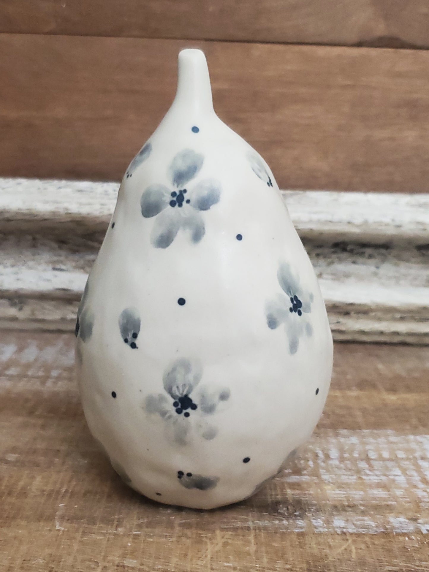 Floral Ceramic Pear