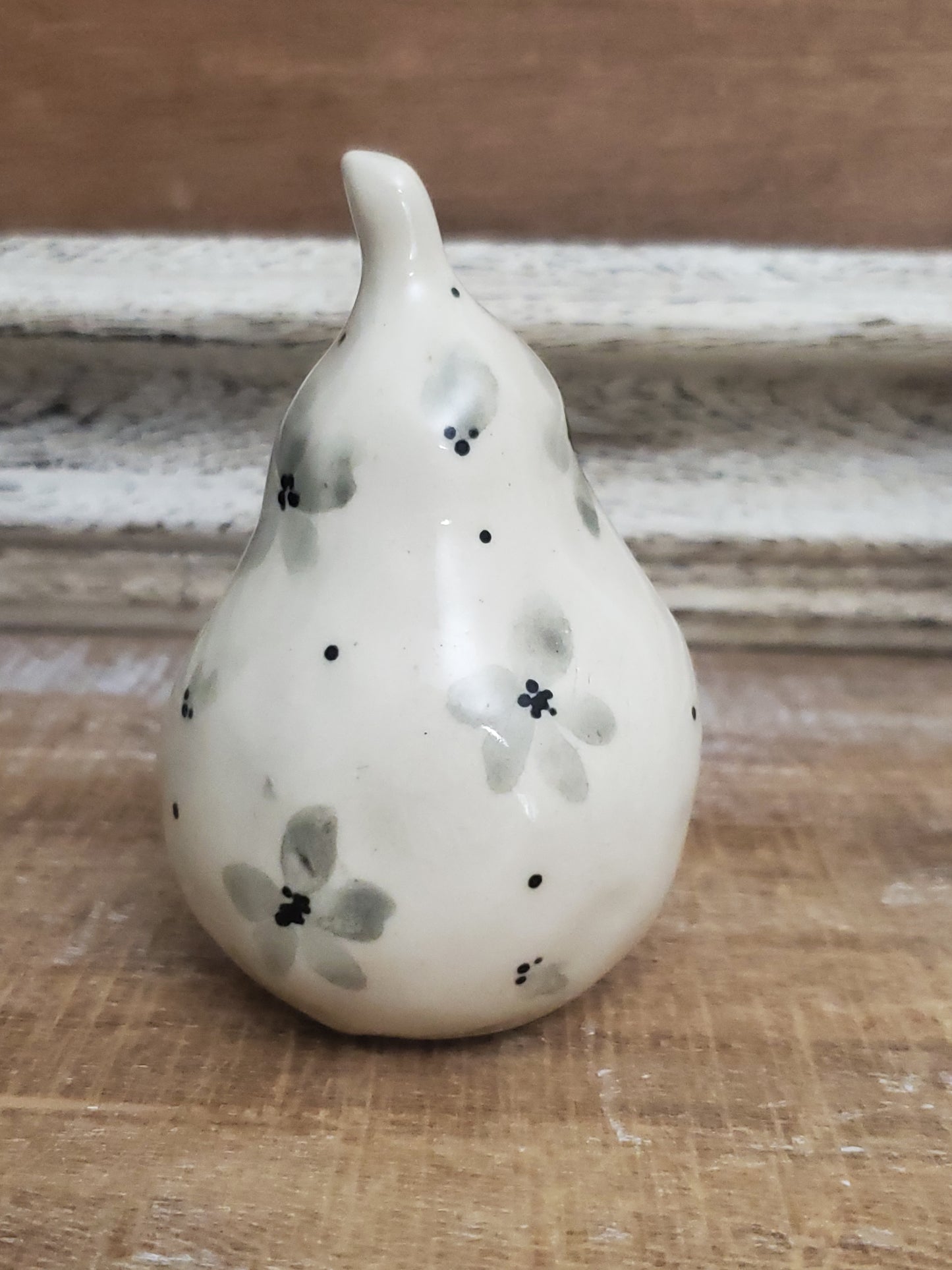Floral Ceramic Pear