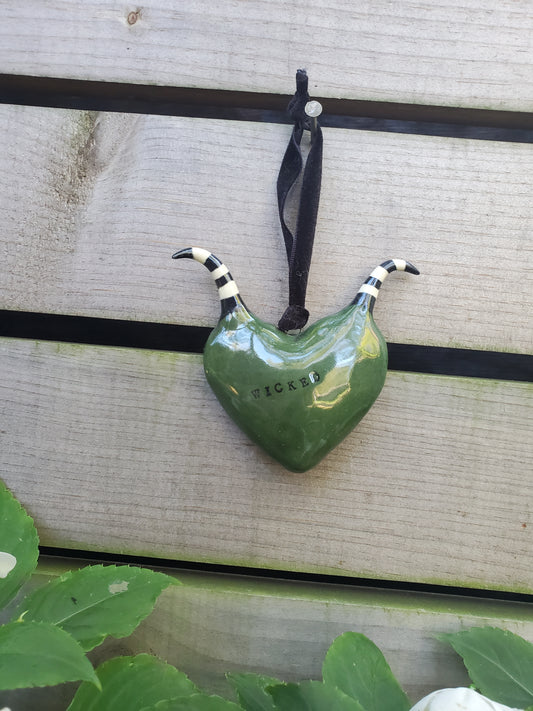 Wicked heart ornament