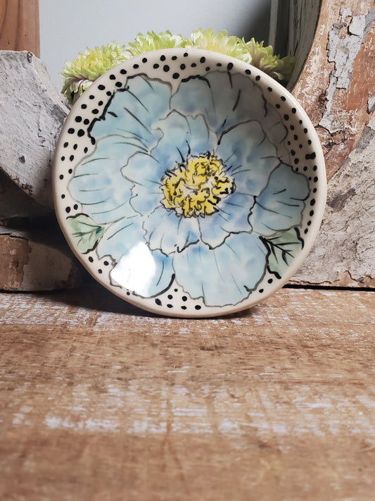 Small Floral trinket plate