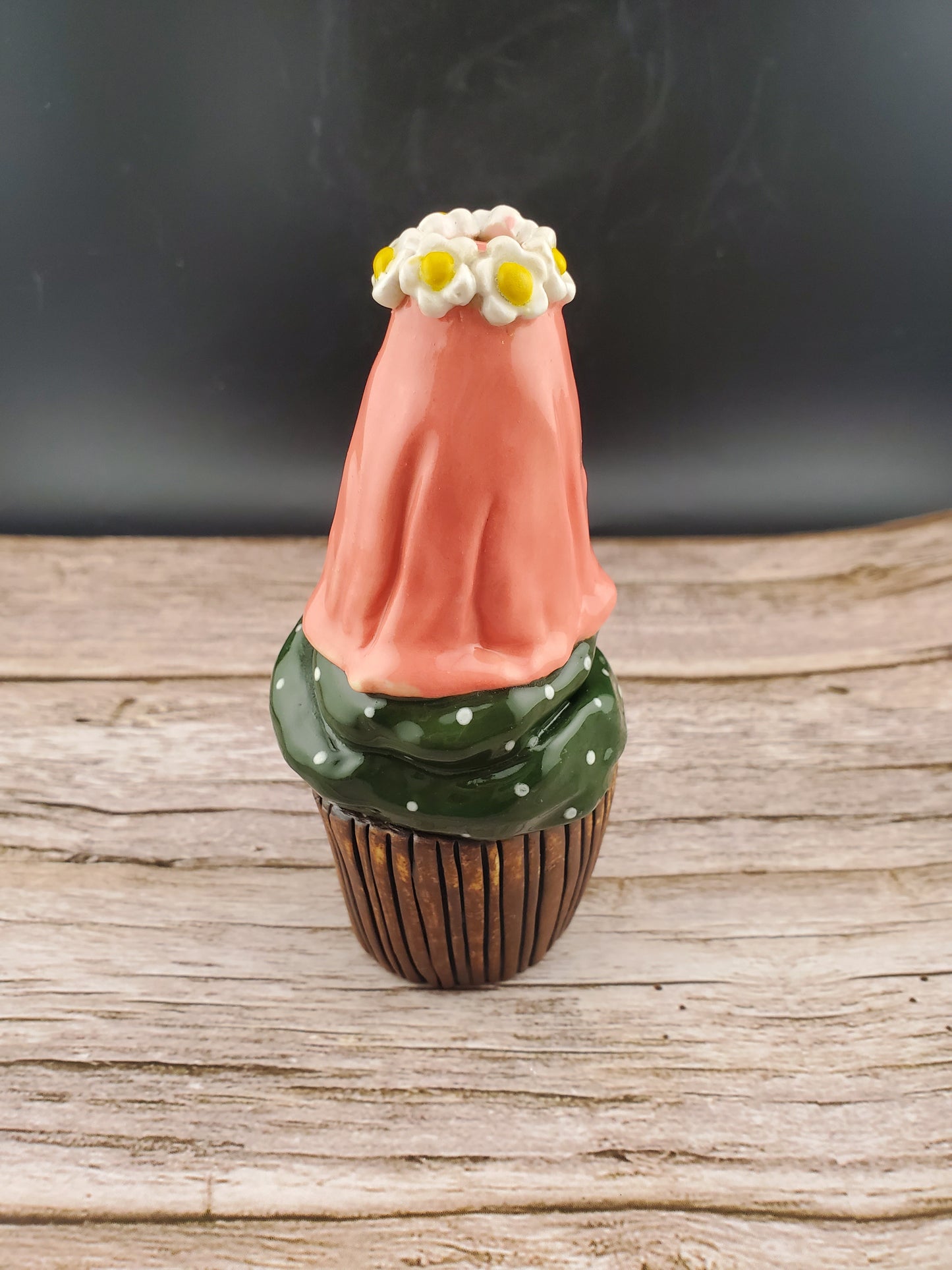 Ghostly pink cupcake