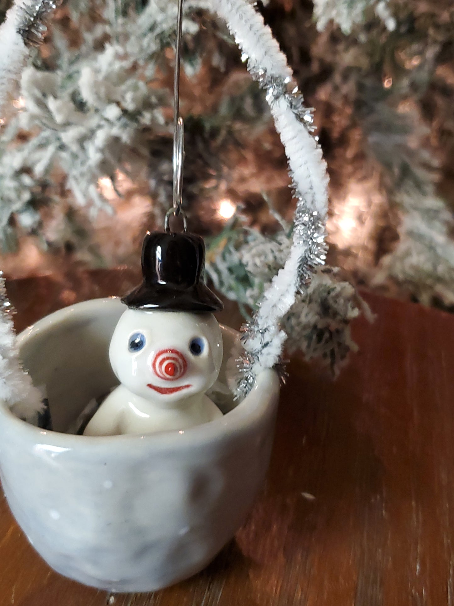 Snowman Basket Ornament