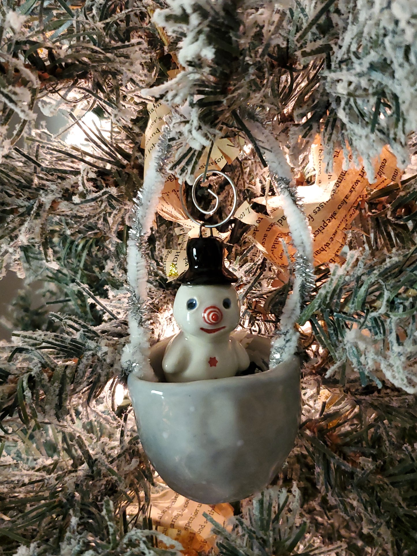 Snowman Basket Ornament