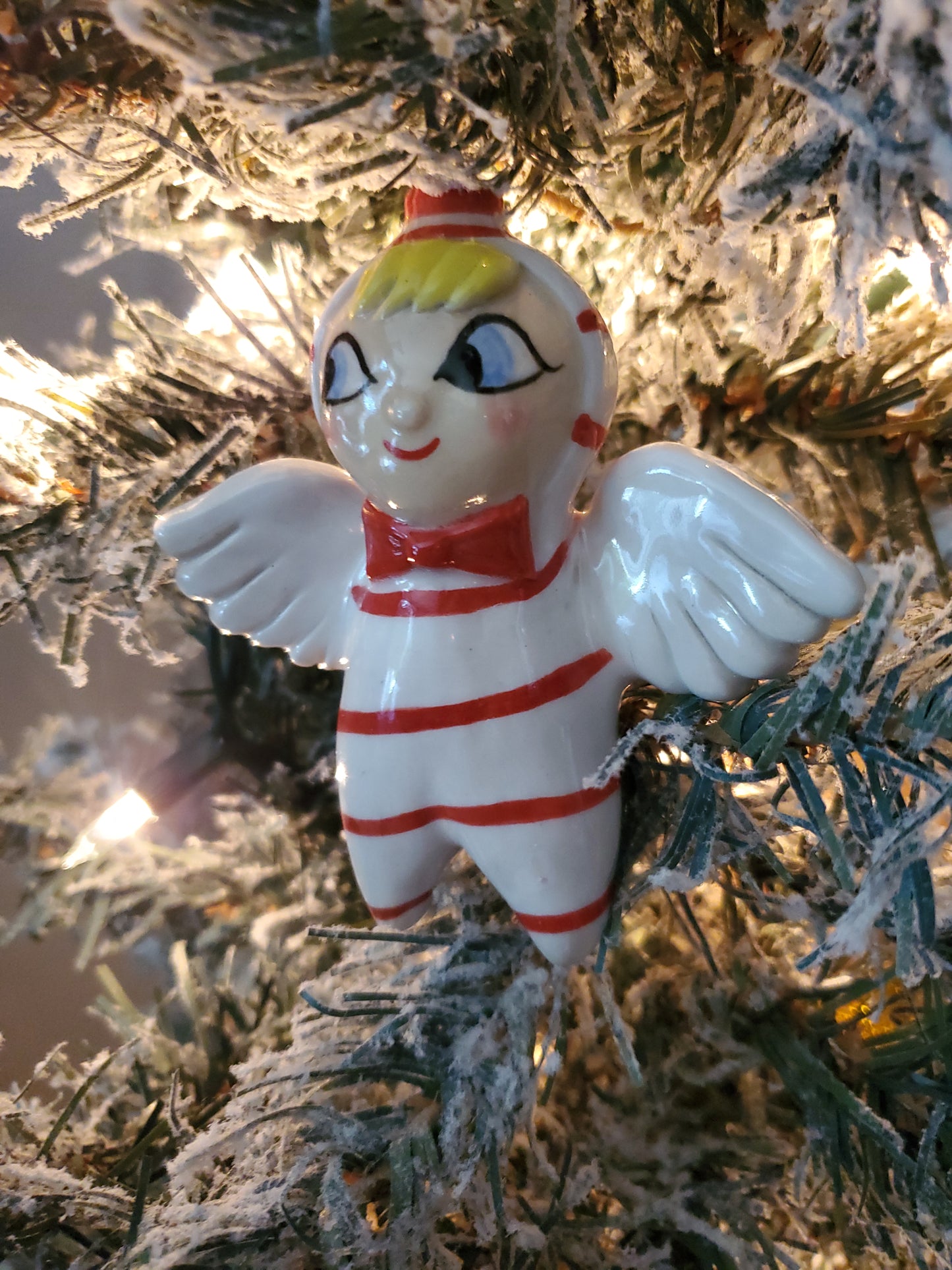 HH inspired Peppermint Angel ornament