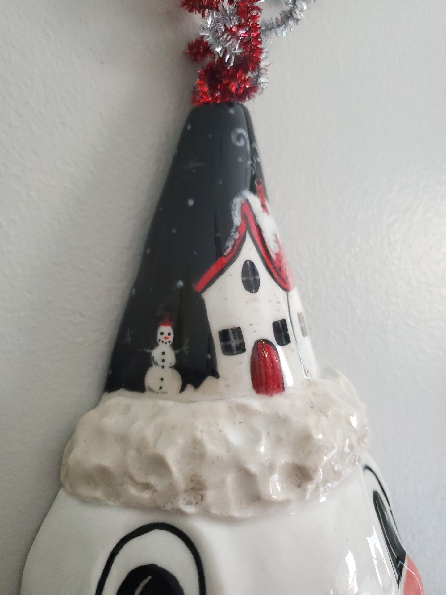 Johanna Parker inspired Snowman wall vase / decor