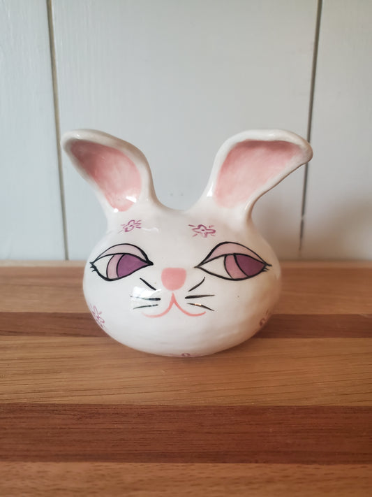 Vintage inspired mini bunny vase