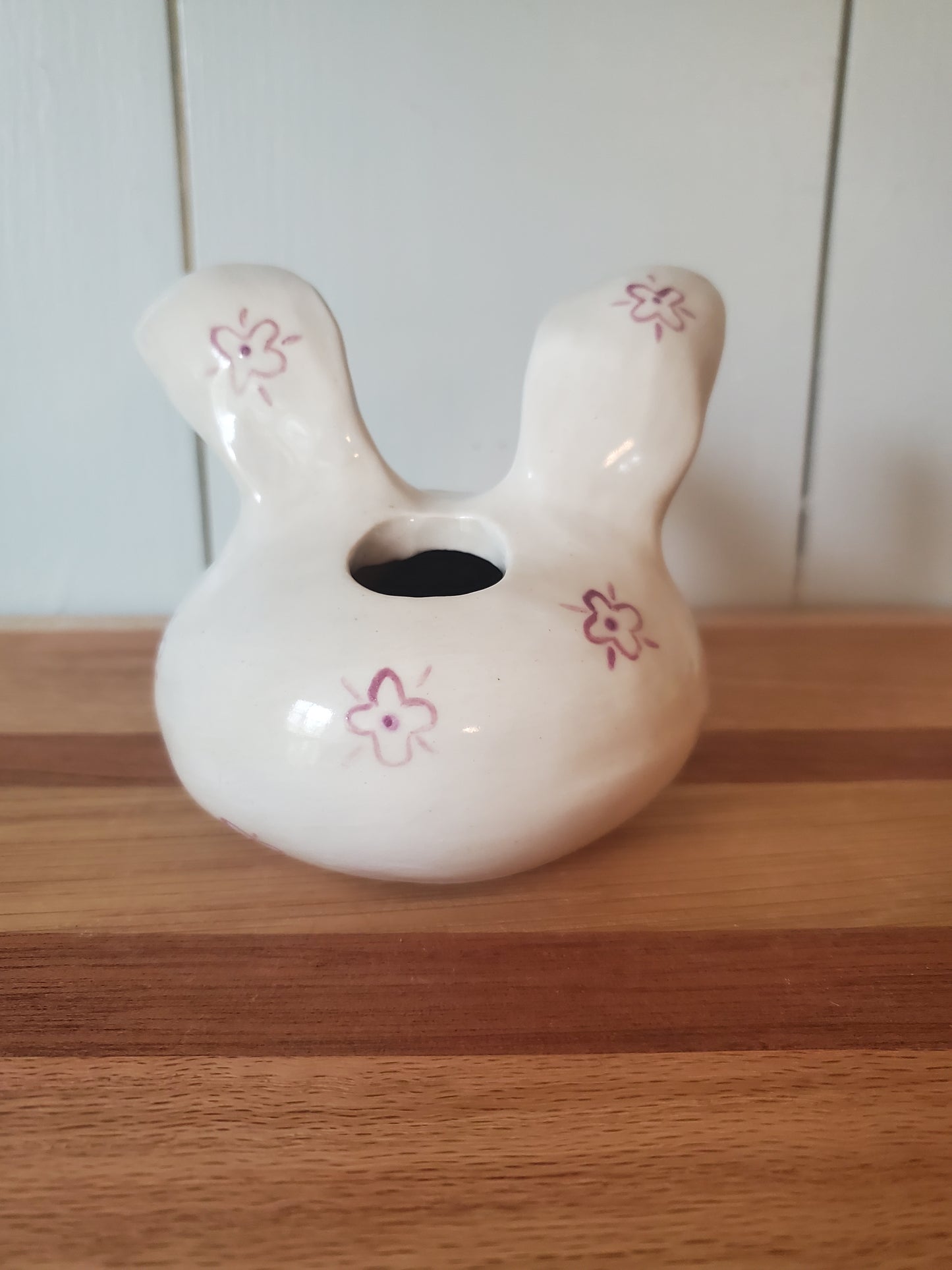 Vintage inspired mini bunny vase