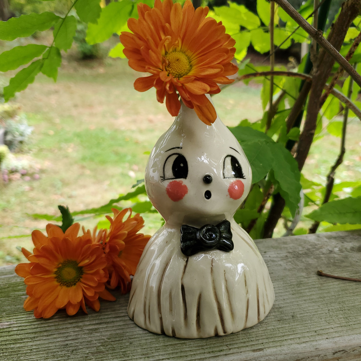 Johanna Parker Inspired Ghost bud vase / taper candle holder.