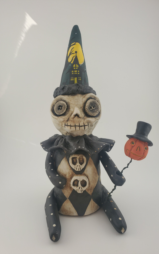 Harlequin Voodoo Skeleton and Jack