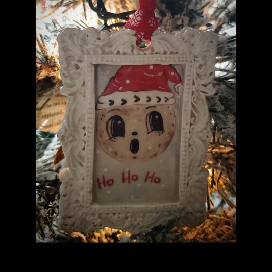 Johanna Parker inspired Christmas Luna framed ornament