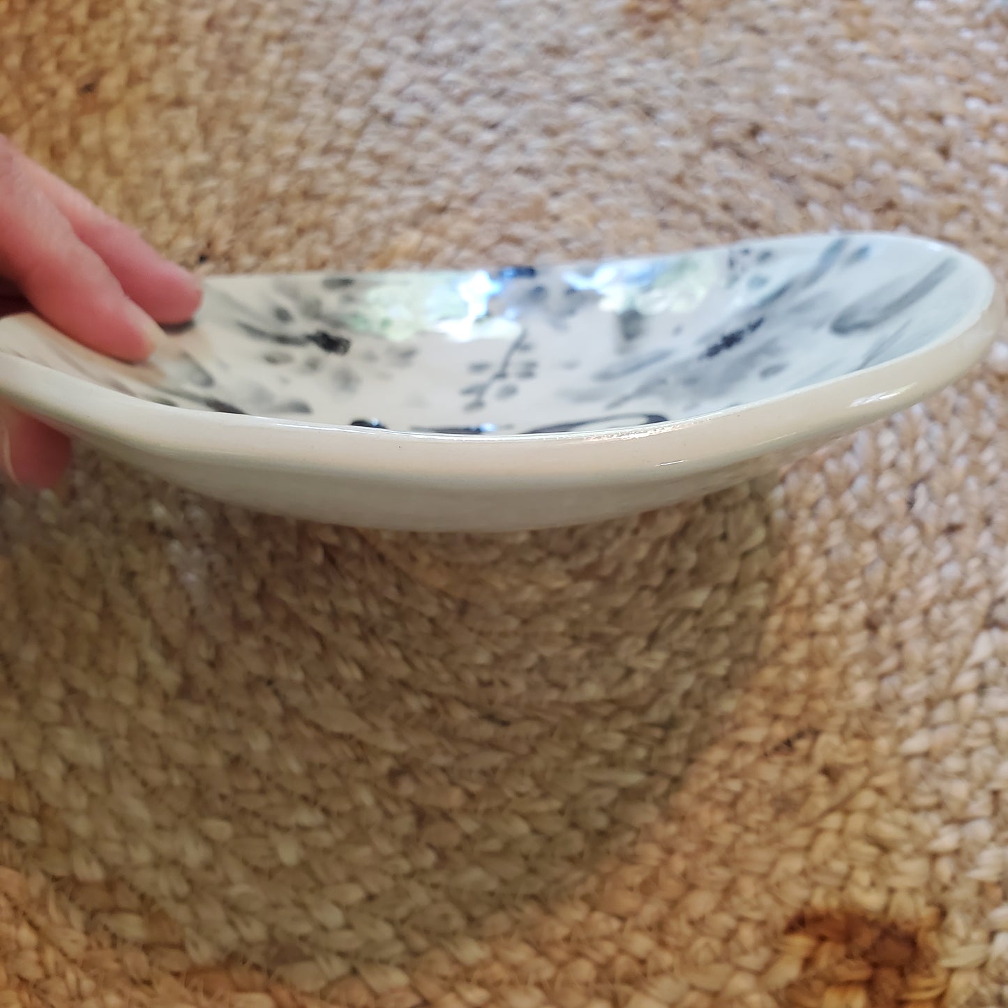 31 Floral bowl (warped)