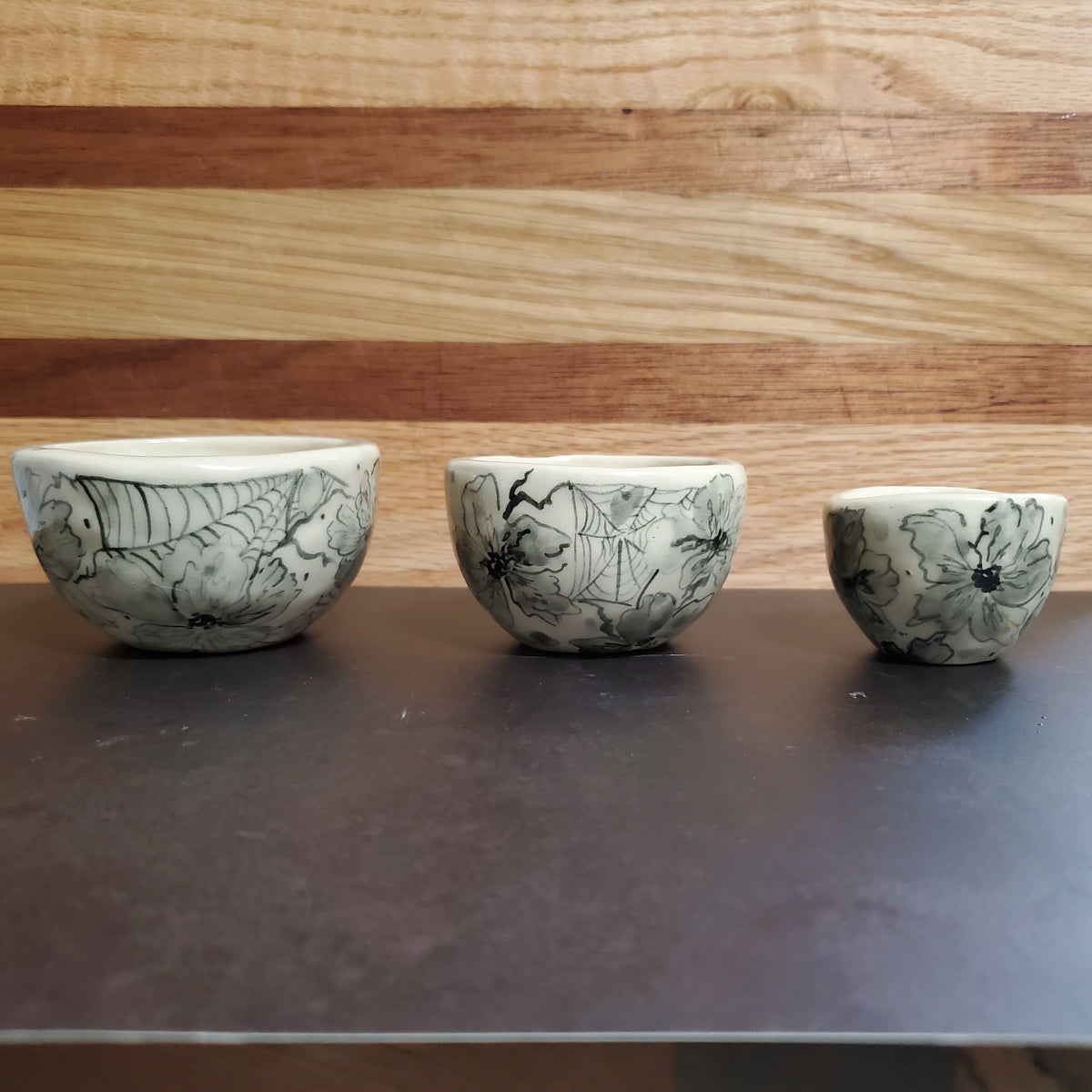 Halloween stacking pinch pots bowls
