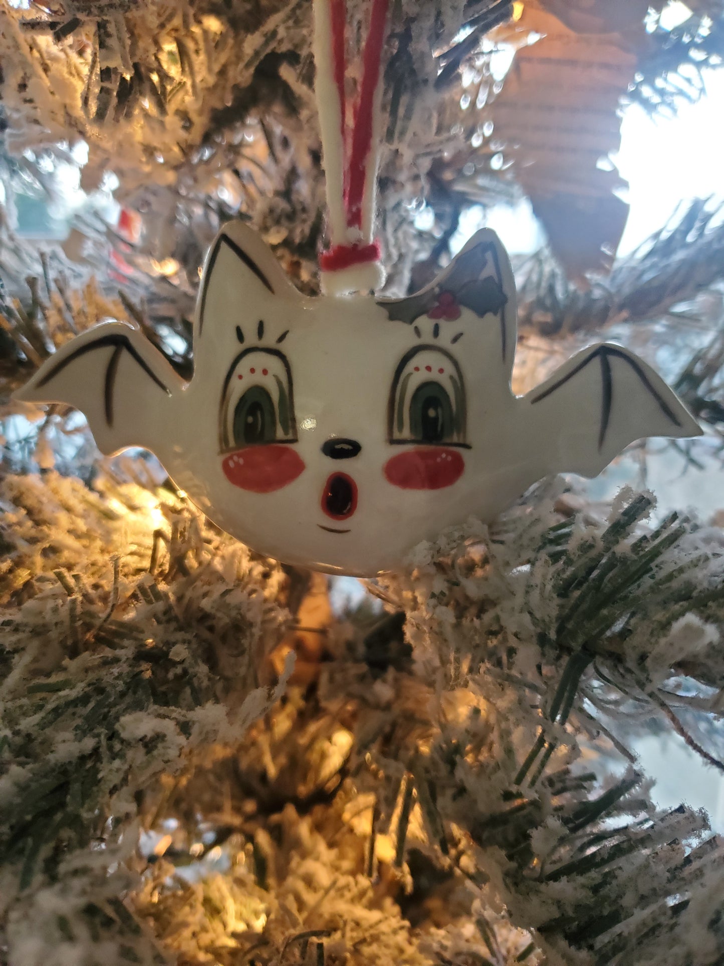 Johanna Parker Inspired Holiday Bat Ornament