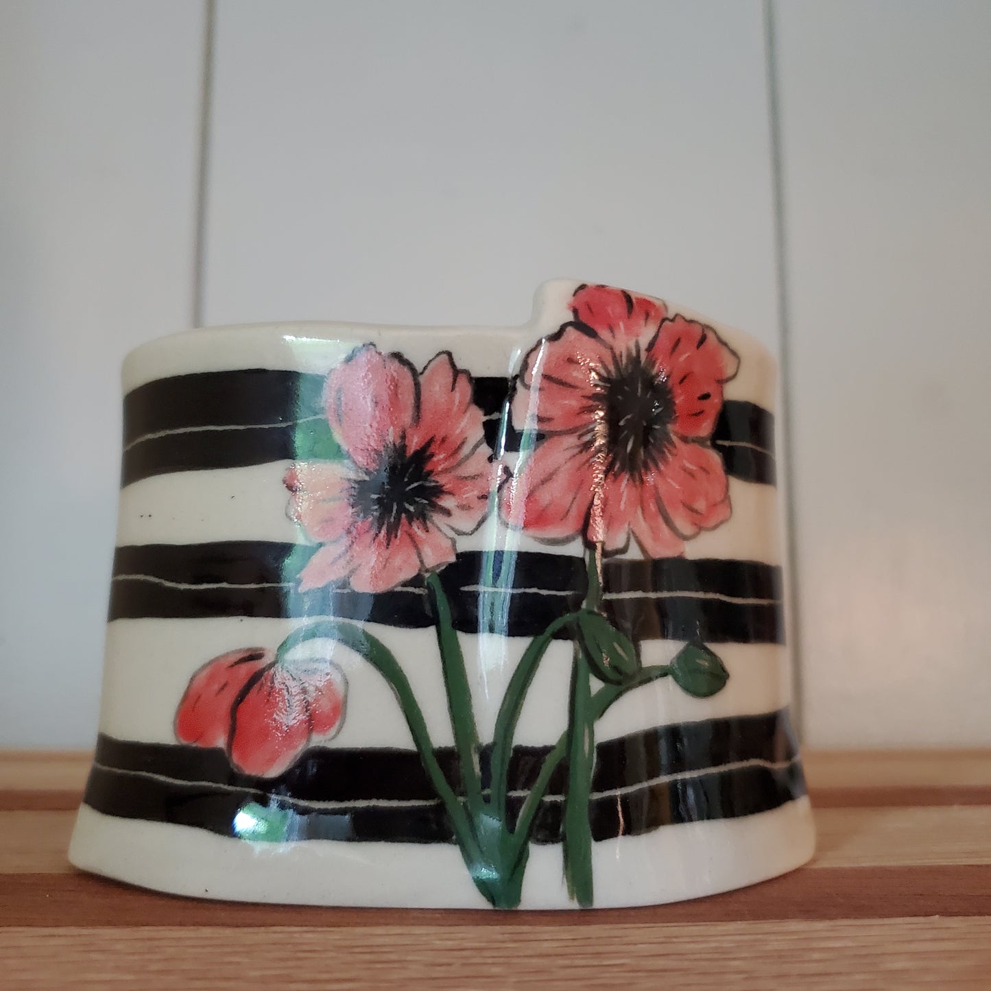Red Poppy Vase