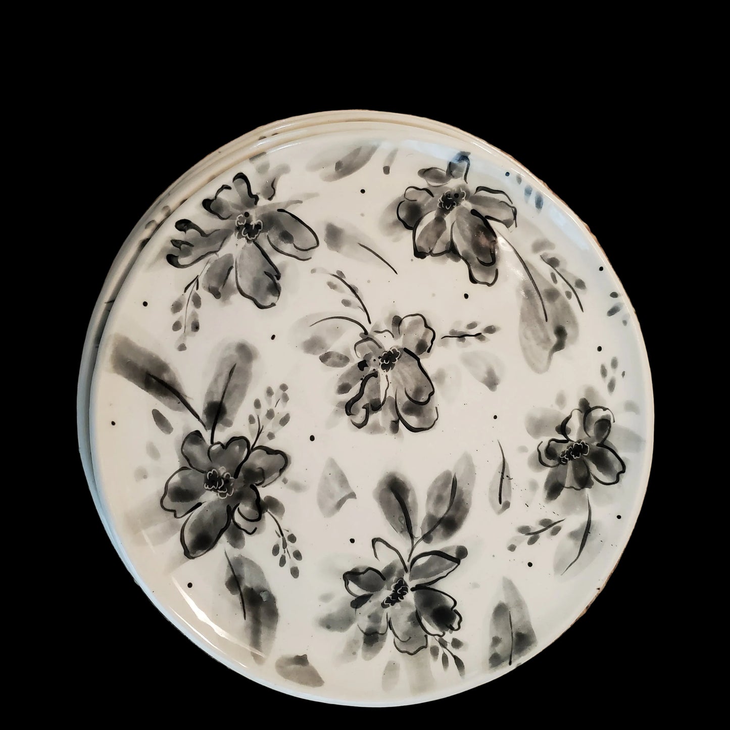 9 Inch Floral Plates