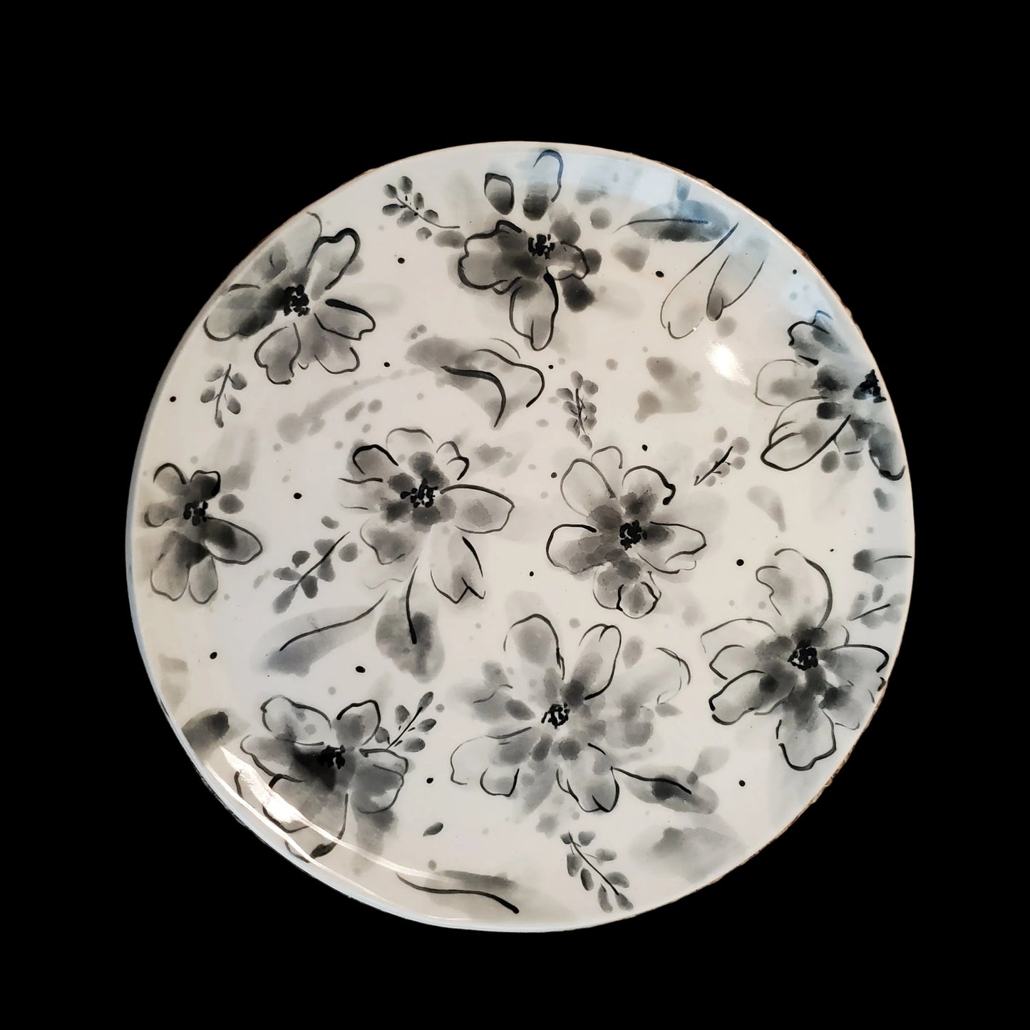 9 Inch Floral Plates