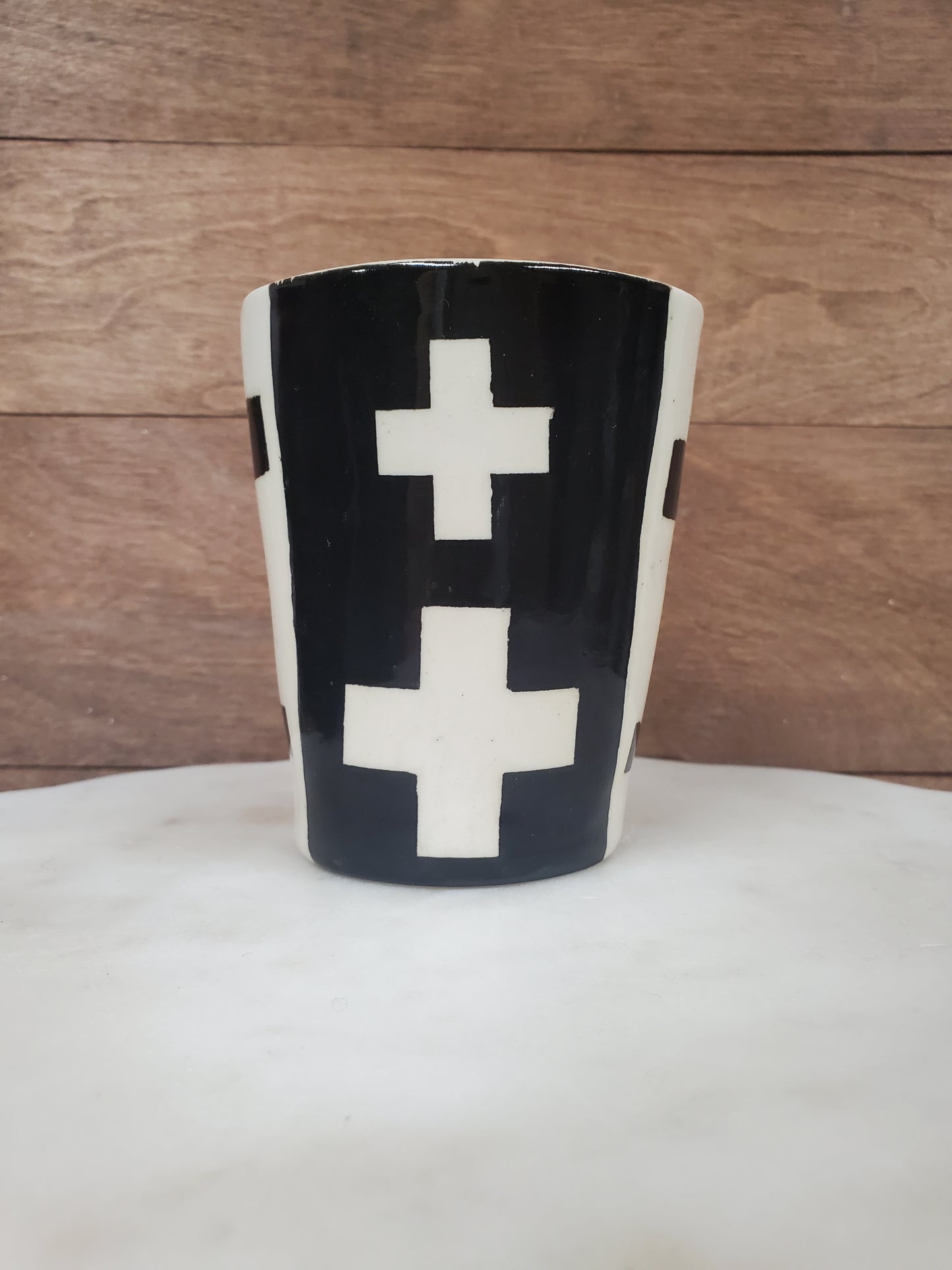 Swiss Cross vase or Cup