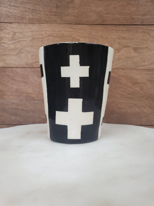 Swiss Cross vase or Cup