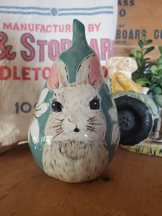 Hand painted Easter Bunny Pear