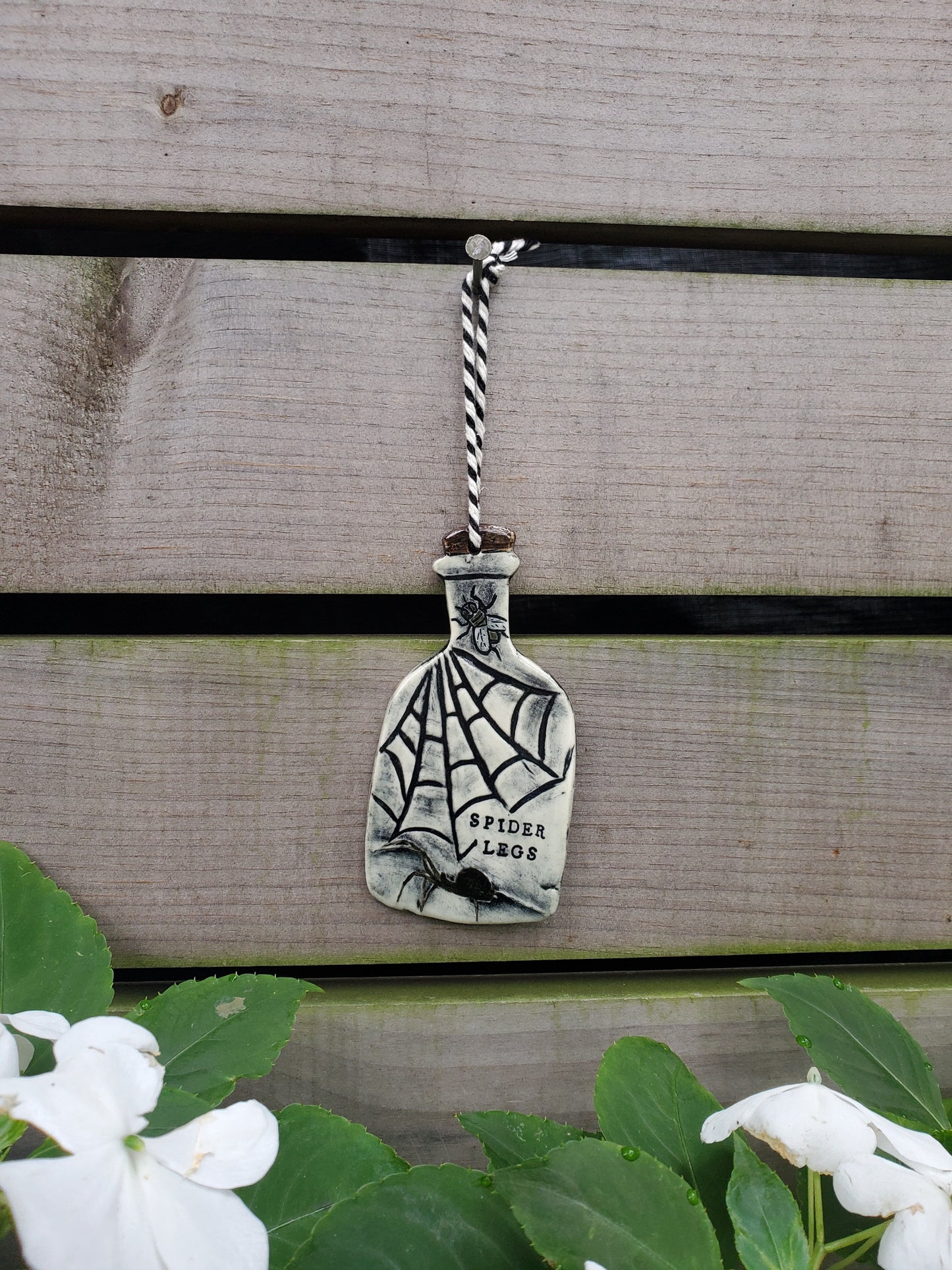 Spider Legs Potion Bottle Ornament