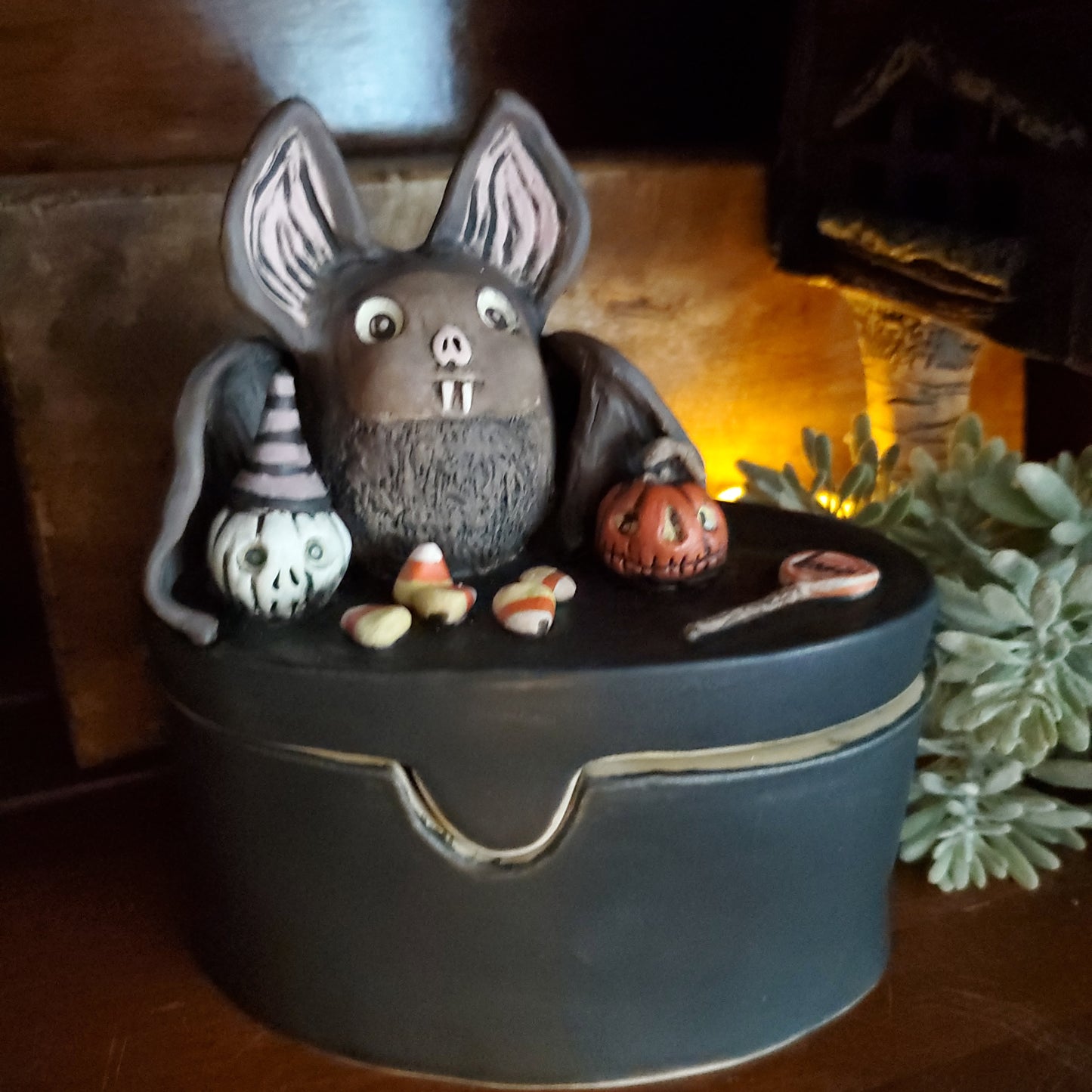 Batty and Friends lidded container
