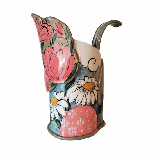 Floral pitcher