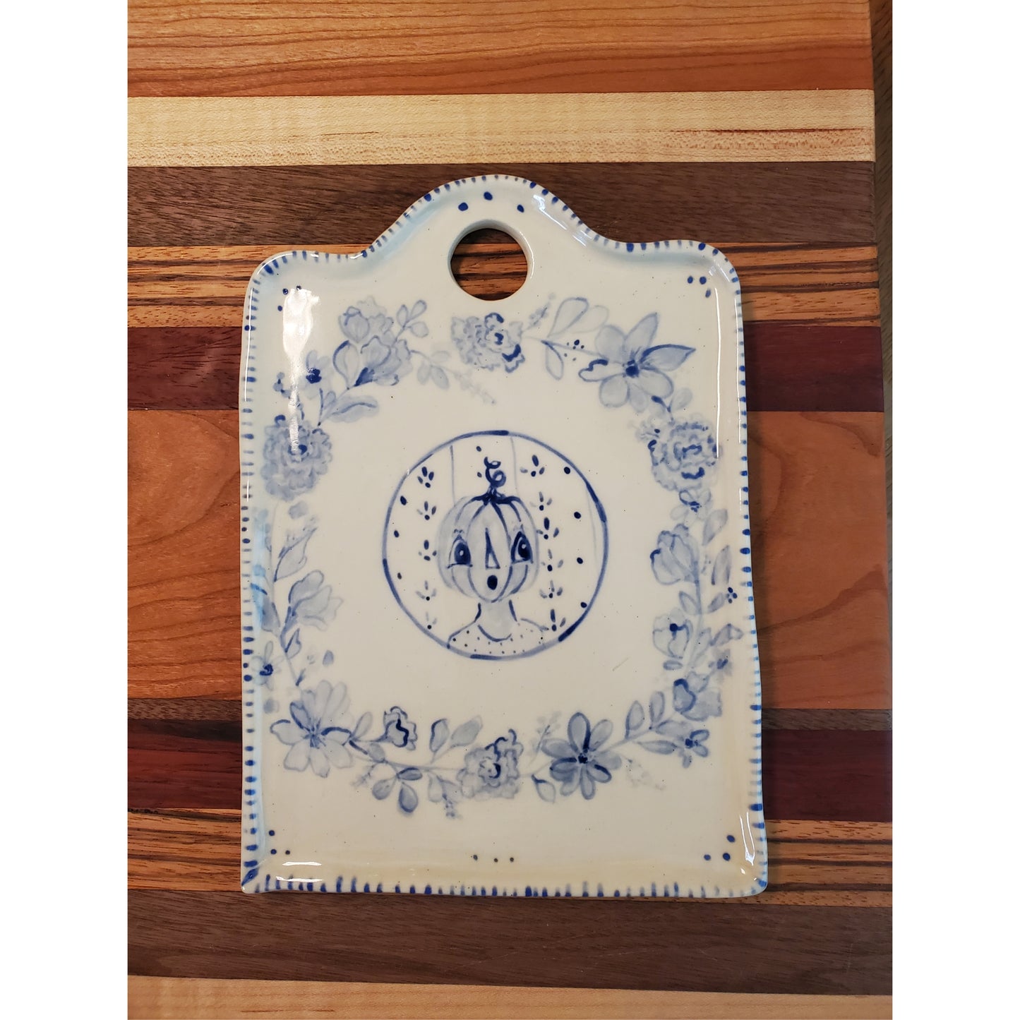 Feeling Blue Pumpkin Tray